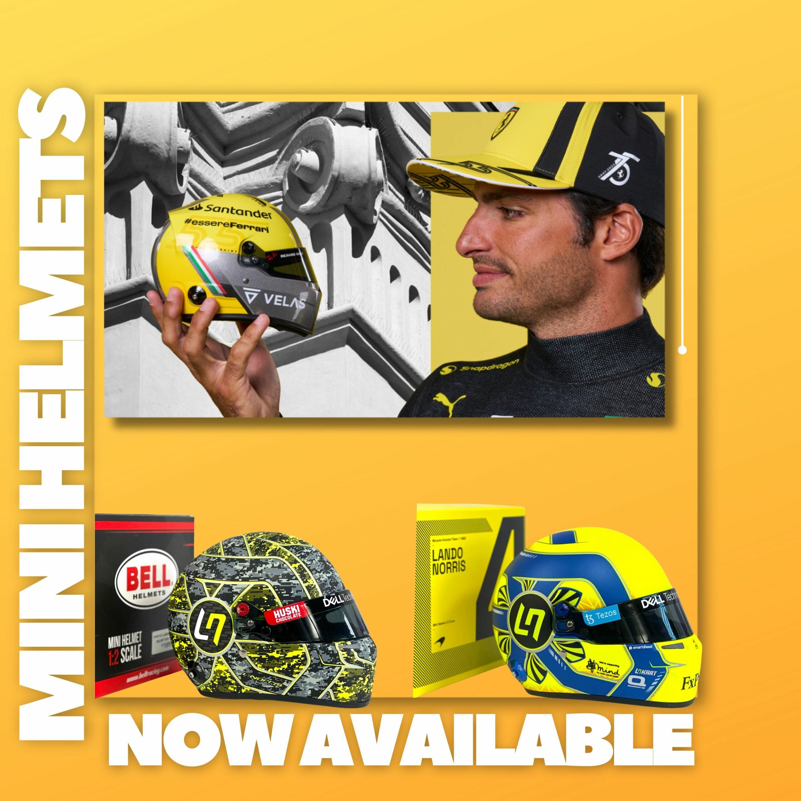 We now have mini helmets AND full sized helmets!