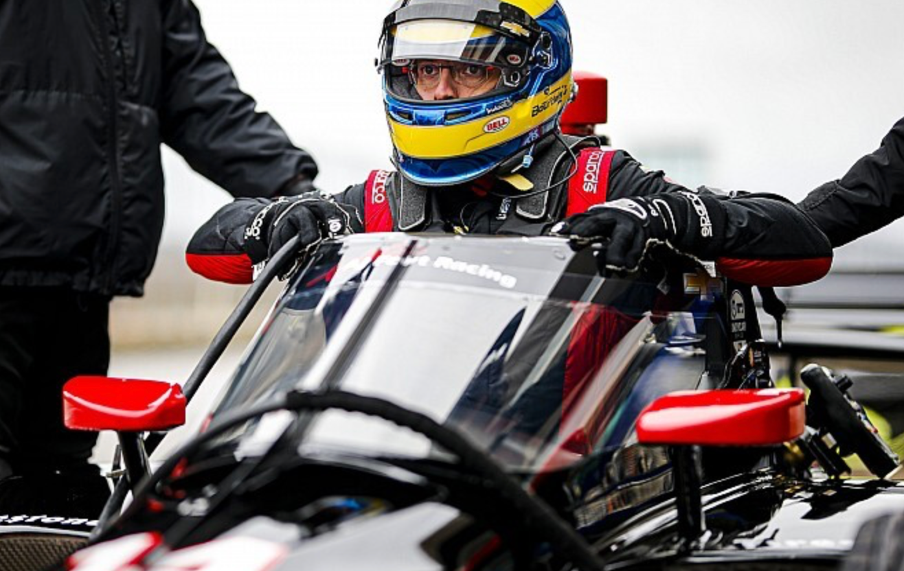 2018-20 Sebastien Bourdais Race Used Coyne Vasser Sullivan/AJ Foyt Racing IndyCar Bell HP-7 Helmet