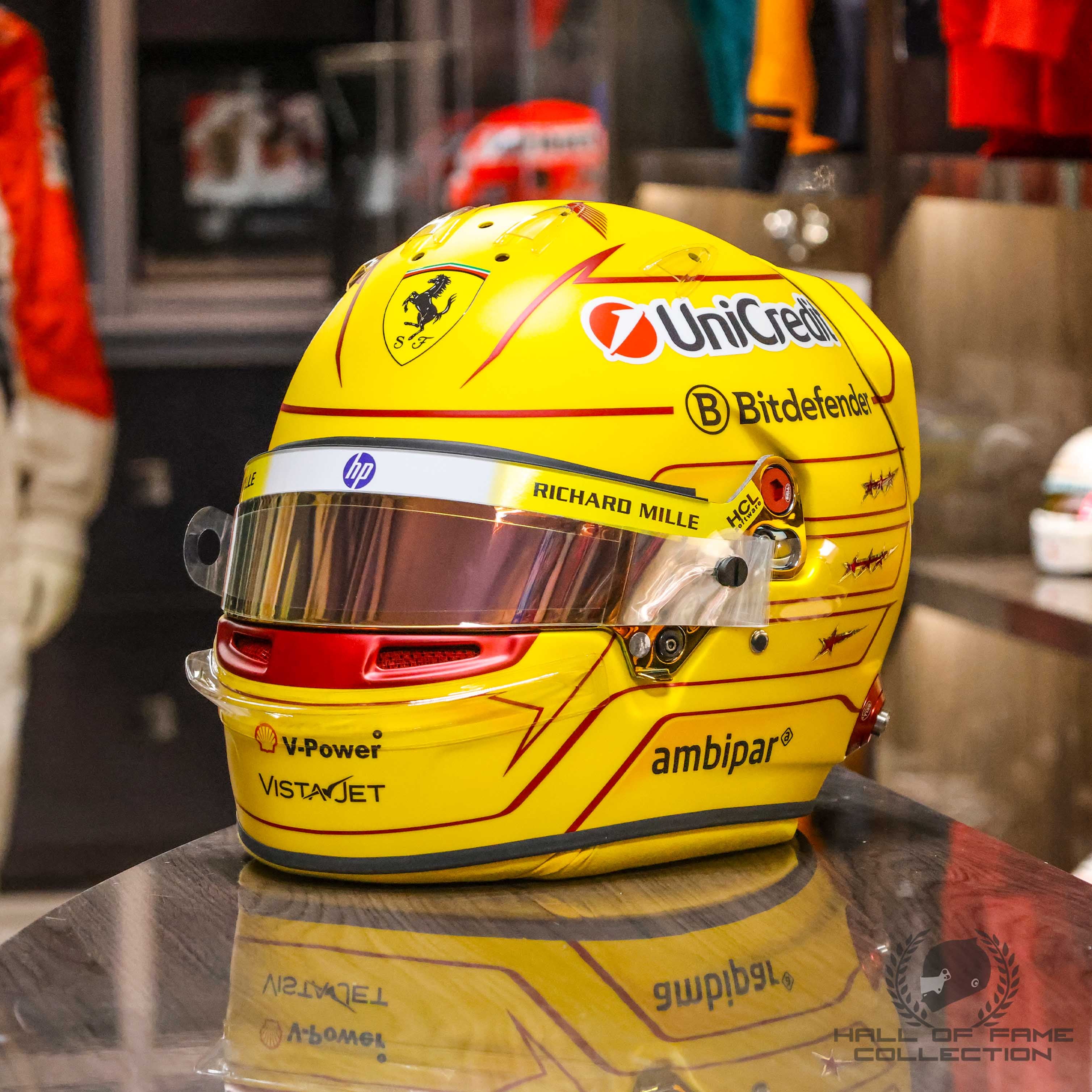 2025 Lewis Hamilton Chinese Sprint Win Replica HP77 Scuderia Ferrari F1 Helmet