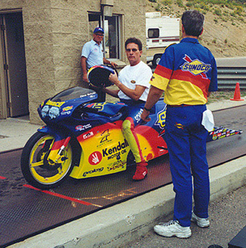 1996 Dave Schultz Pro Stock Motorcycle Drag Race Used Helmet