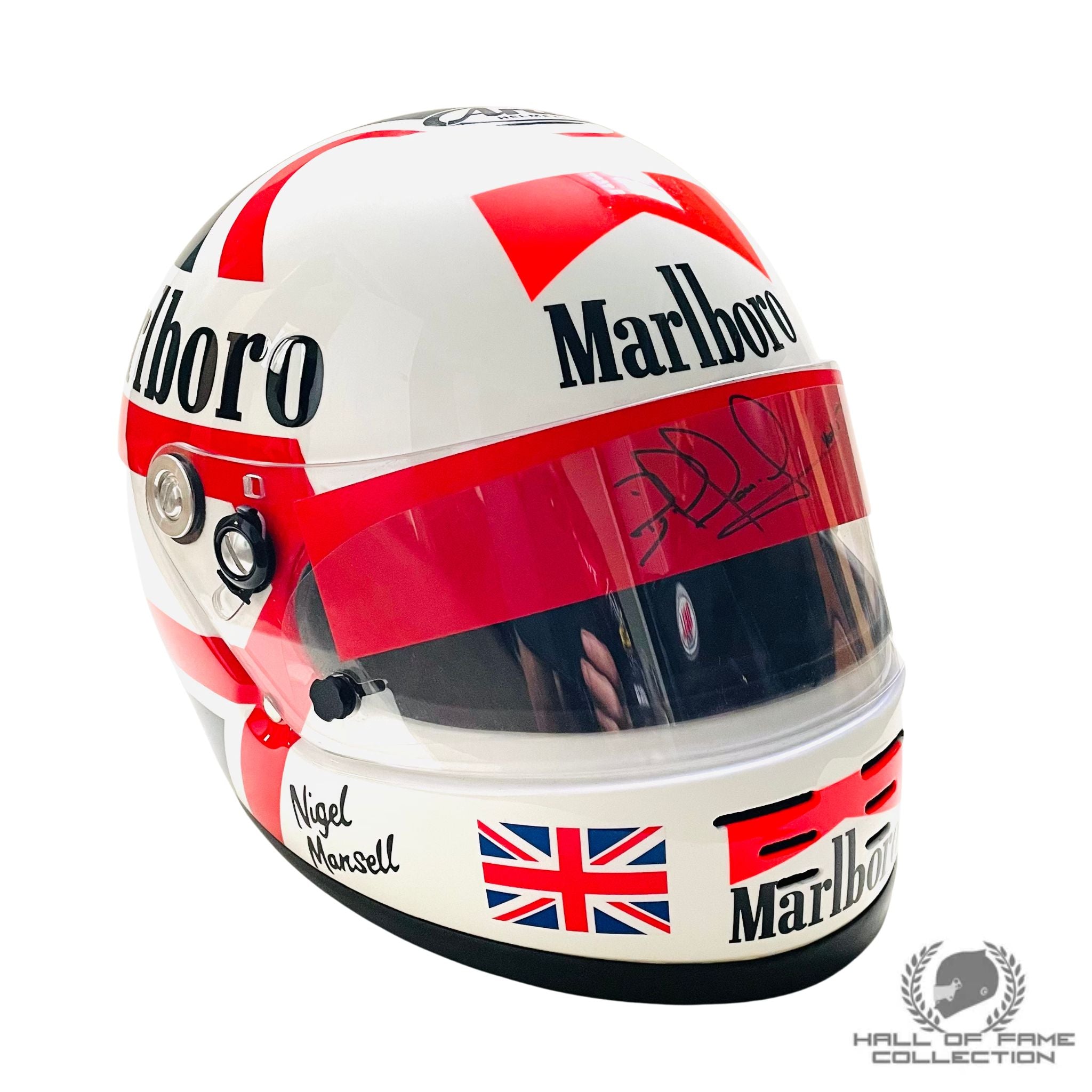 1990 Nigel Mansell Signed Replica Scuderia Ferrari F1 Helmet