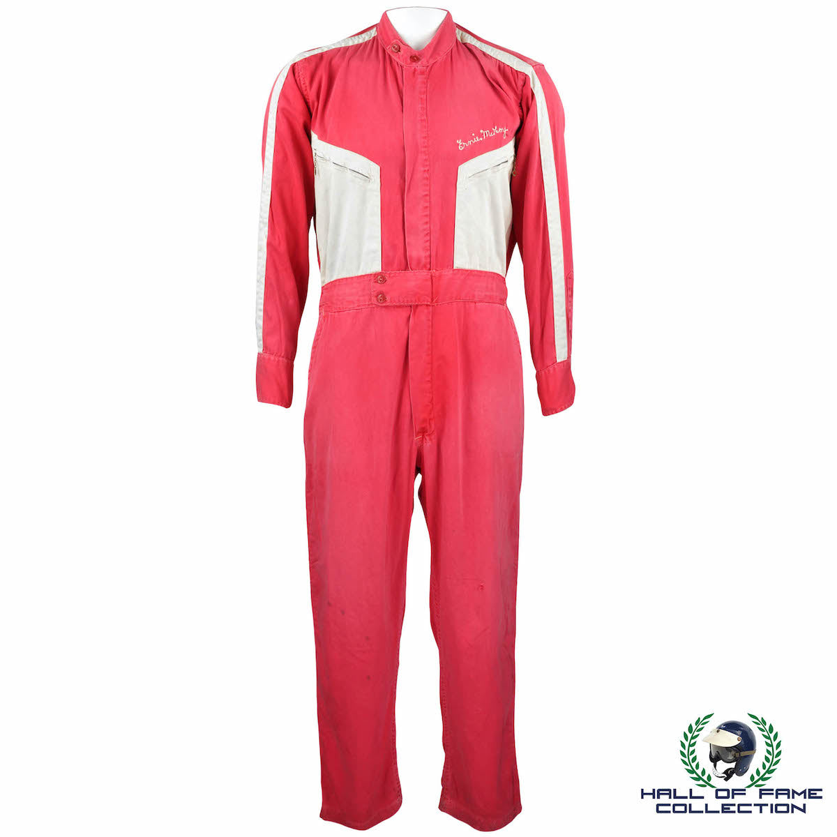 1954 Ernie McCoy Race Used Rare Original Hinchman Indy 500 Suit