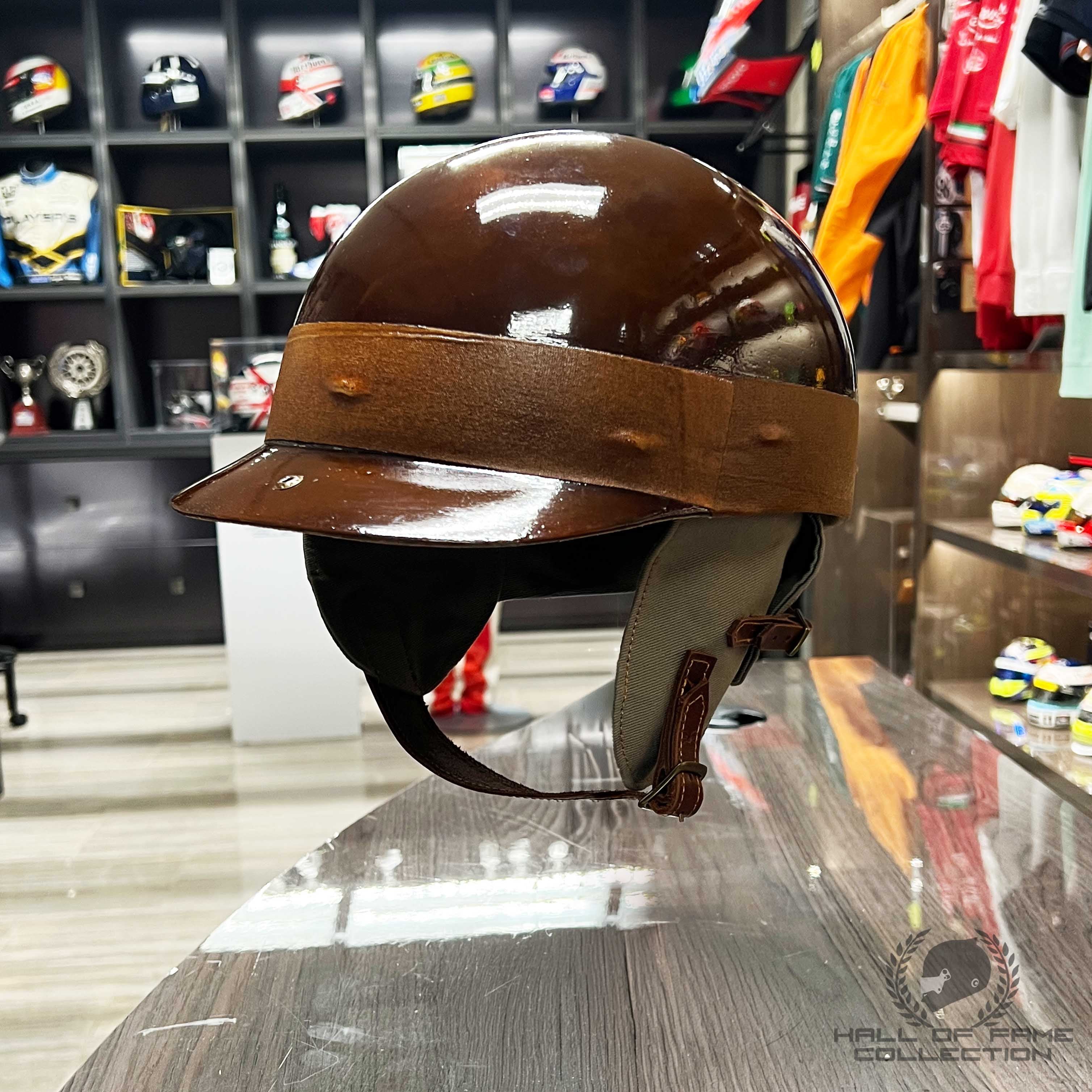 1955-57 Juan Manuel Fangio Replica Open Face F1 Helmet