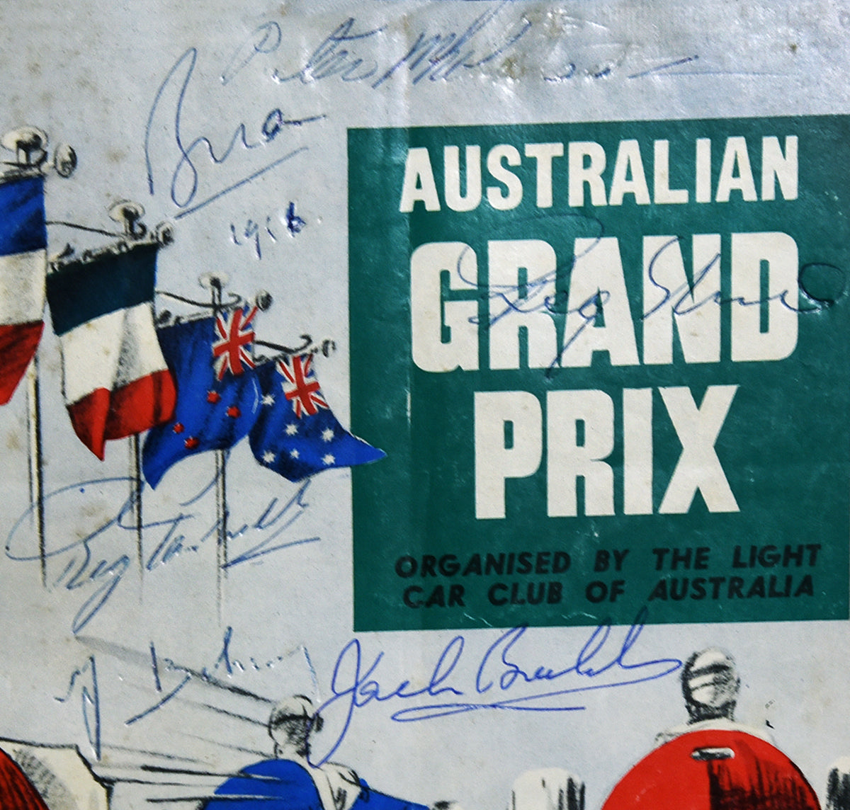 1956 Australian Grand Prix Moss / Bira / Brabham Multi Signed Program