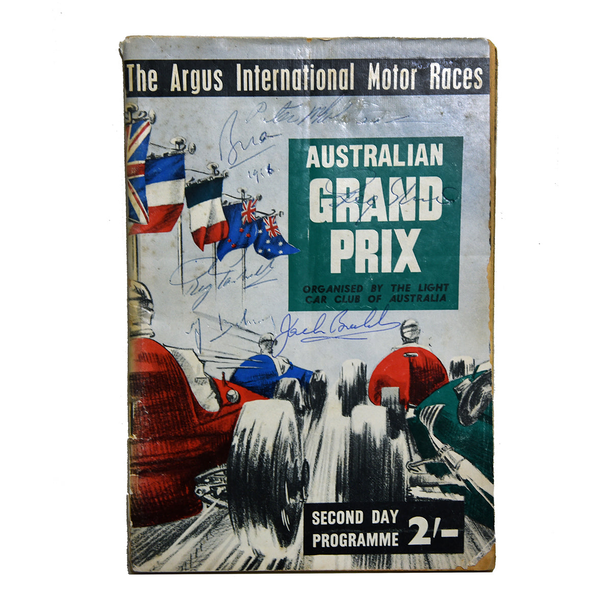 1956 Australian Grand Prix Moss / Bira / Brabham Multi Signed Program