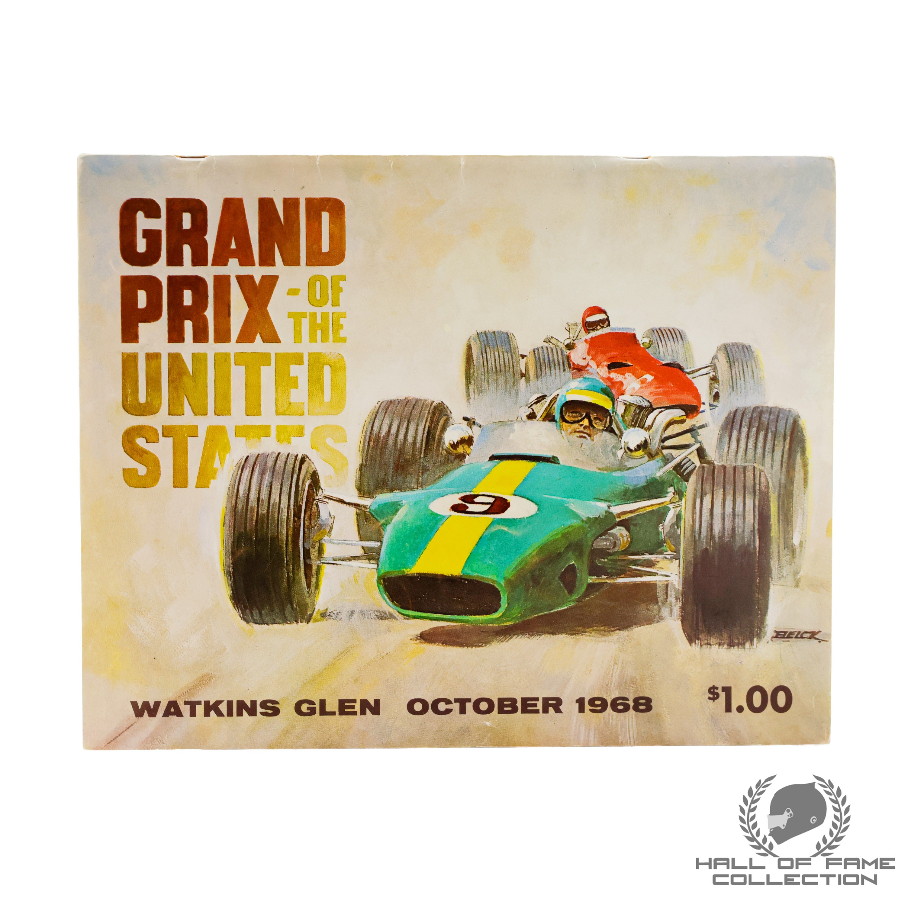 1968 Brabham, Gurney, Hill, Hulme, McLaren, Siffert, Stewart Signed US Grand Prix F1 Program