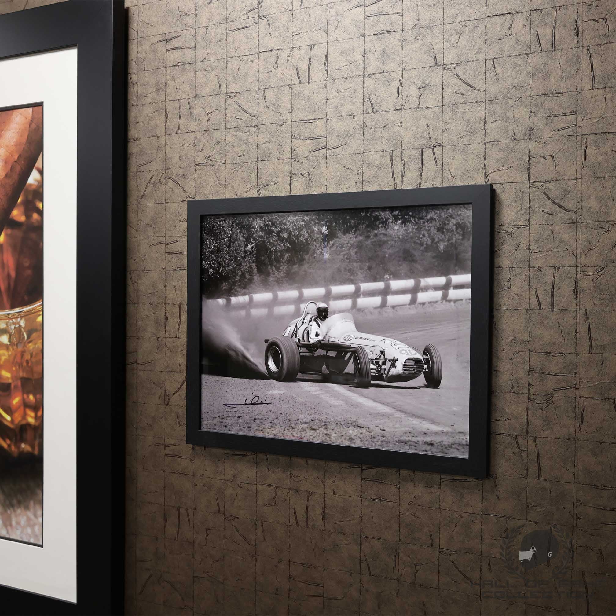 1969 Mario Andretti Signed Sacramento Dirt Champ Car 16x20" Limited Edition /25 Framed Photo