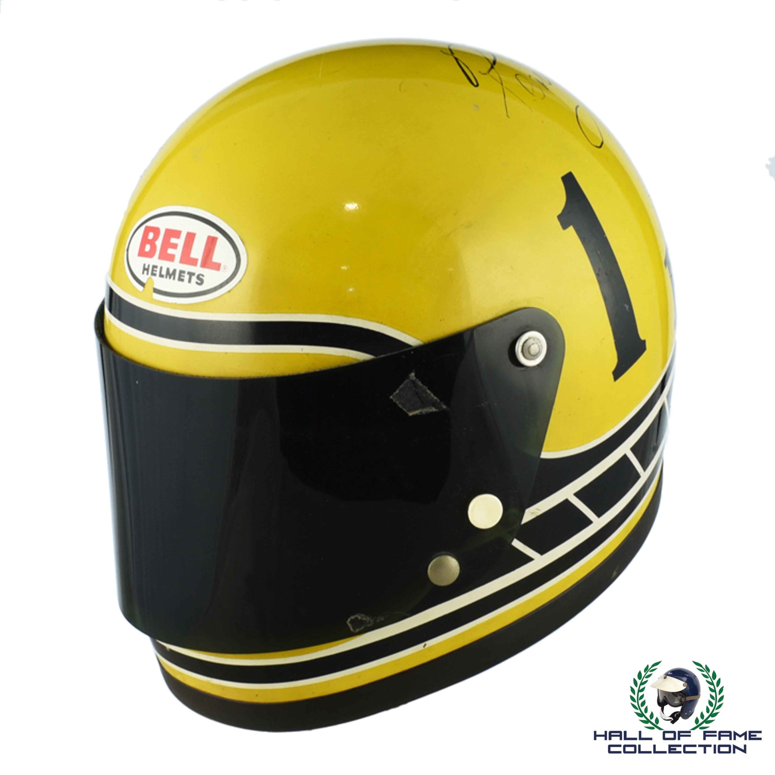 1974 Kenny Roberts Sr. Signed Race Used Yamaha Bell Star Helmet