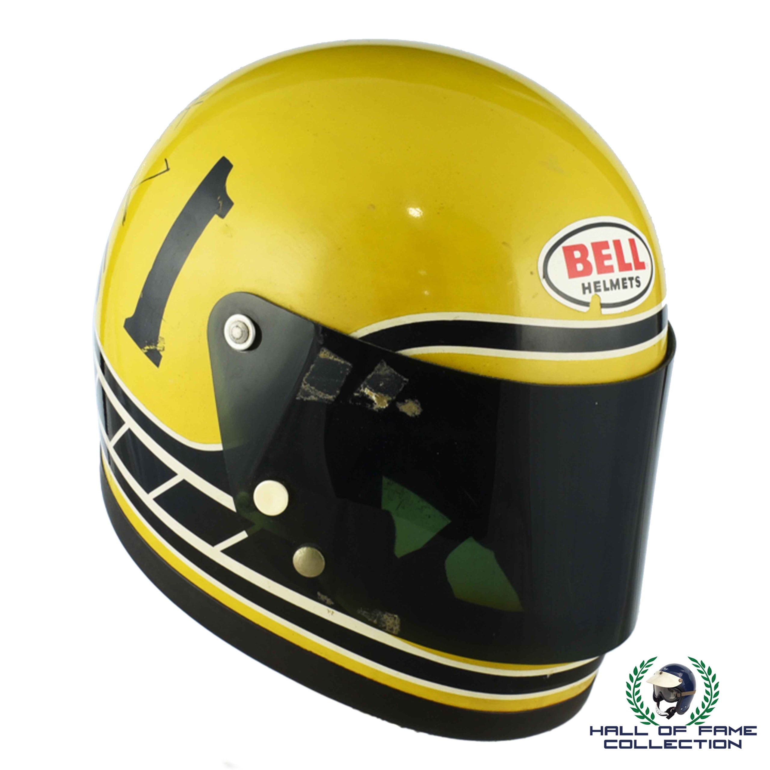 1974 Kenny Roberts Sr. Signed Race Used Yamaha Bell Star Helmet