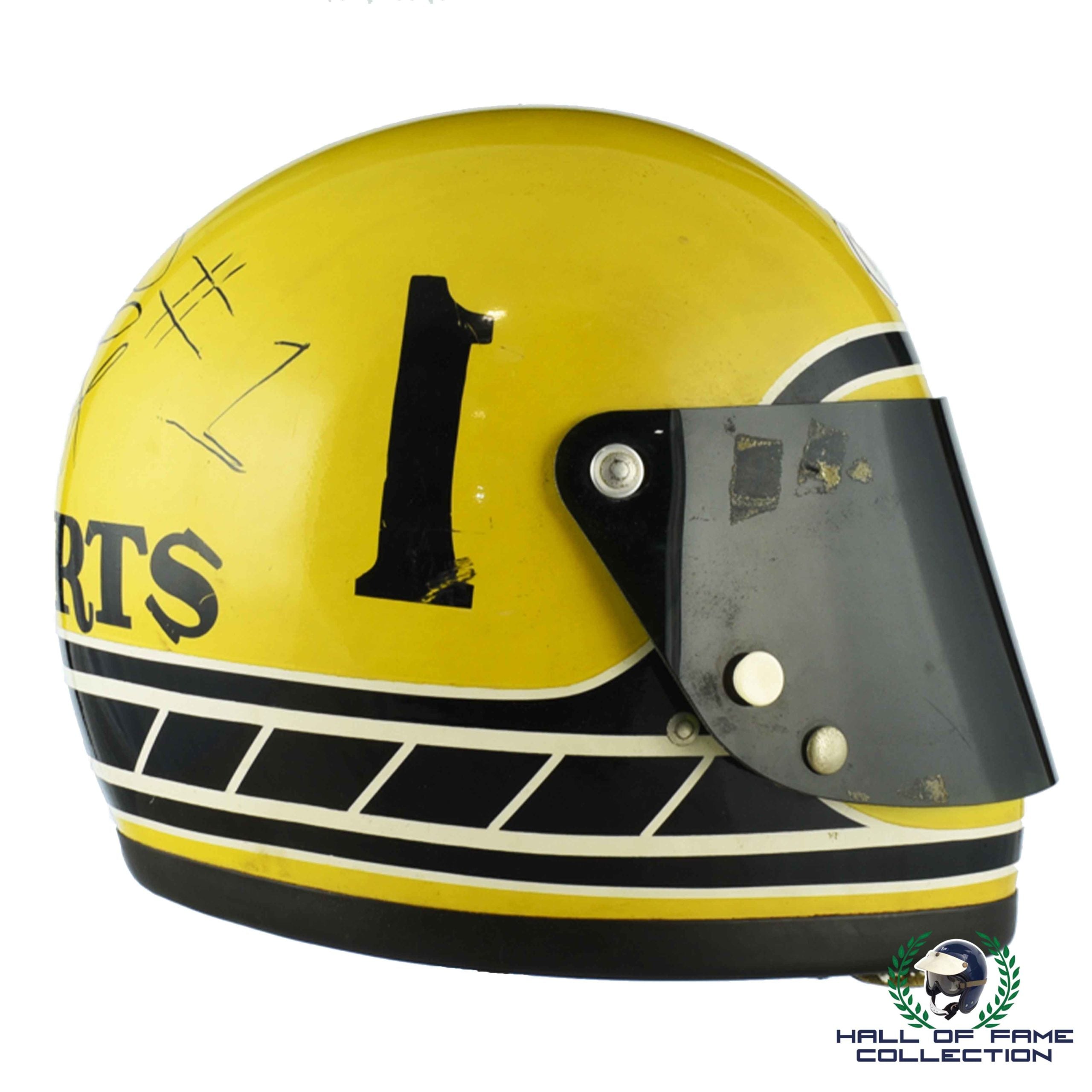 1974 Kenny Roberts Sr. Signed Race Used Yamaha Bell Star Helmet