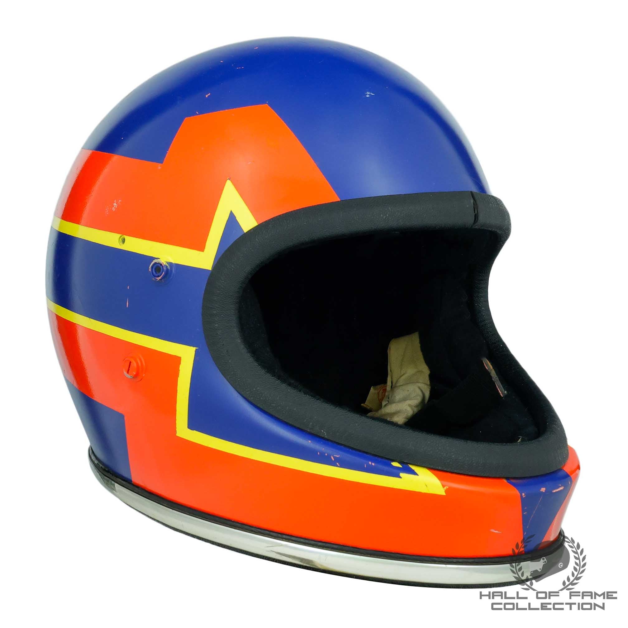 1976 Gilles Villeneuve Griffin Clubman Formula Atlantic F1 Paint Protoytype Helmet