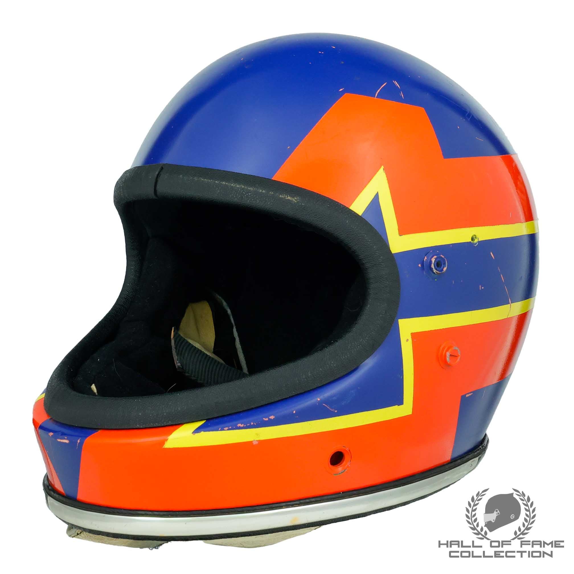 1976 Gilles Villeneuve Griffin Clubman Formula Atlantic F1 Paint Protoytype Helmet