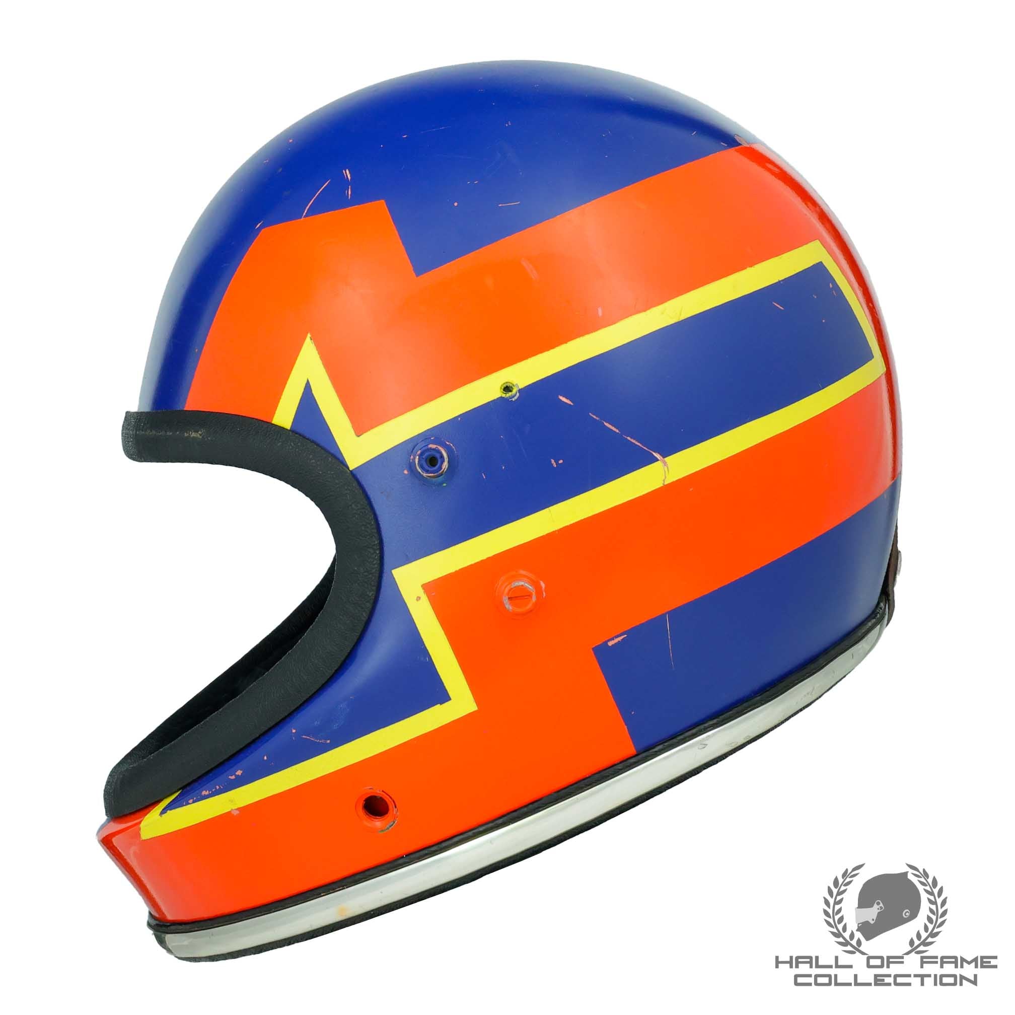 1976 Gilles Villeneuve Griffin Clubman Formula Atlantic F1 Paint Protoytype Helmet