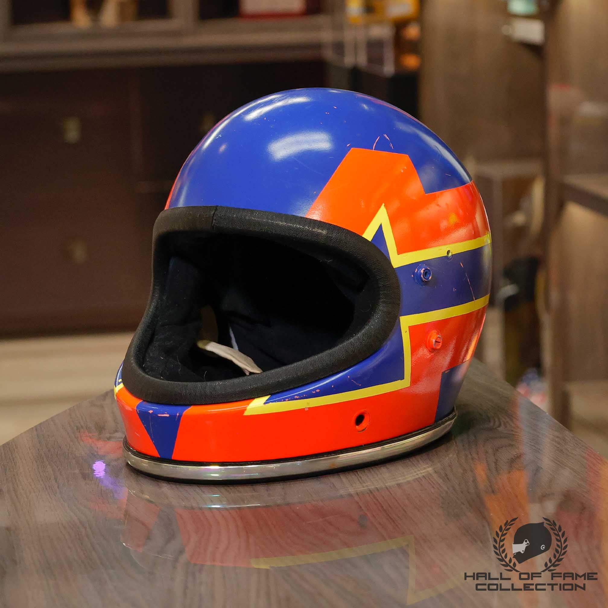 1976 Gilles Villeneuve Griffin Clubman Formula Atlantic F1 Paint Protoytype Helmet