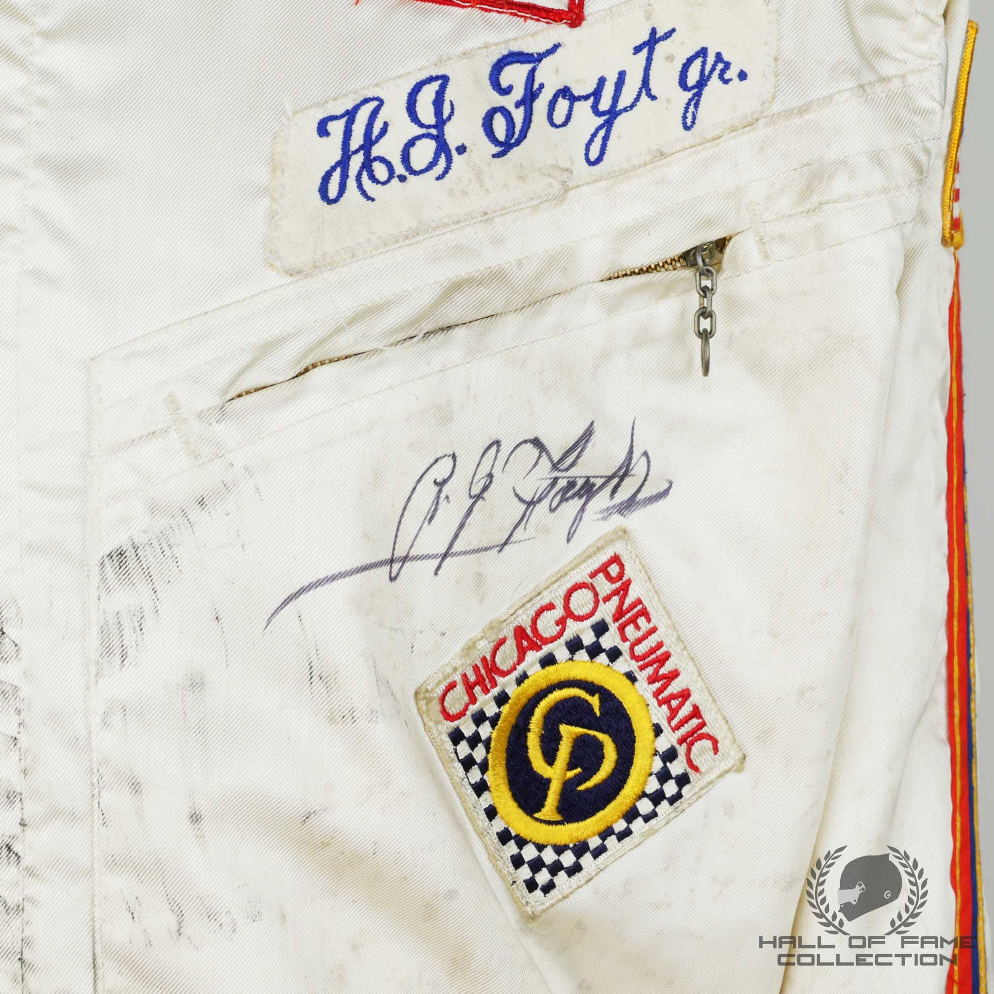 1976 AJ Foyt Used Signed Gilmore Racing IndyCar Suit
