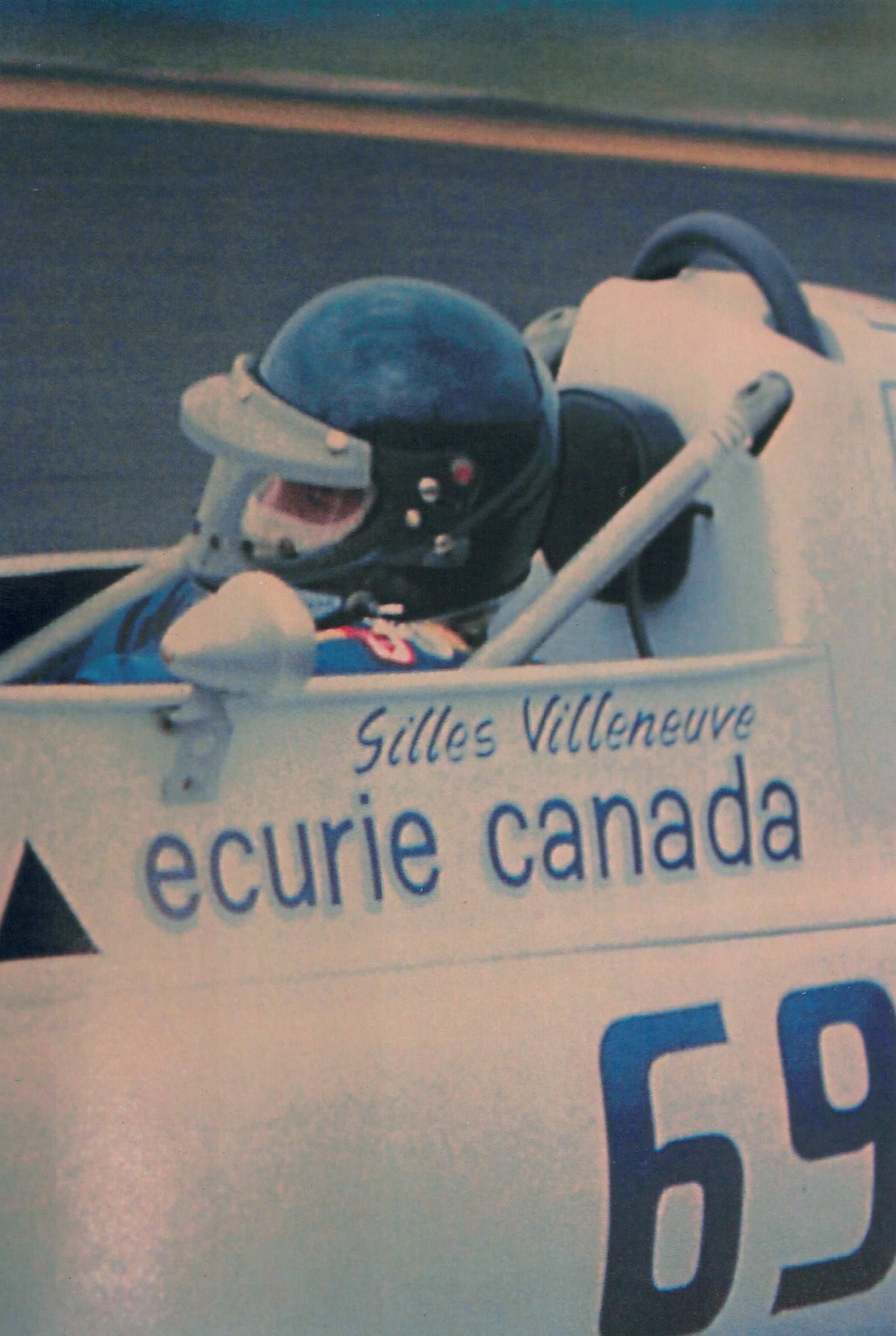 1976 Gilles Villeneuve Griffin Clubman Formula Atlantic F1 Paint Protoytype Helmet