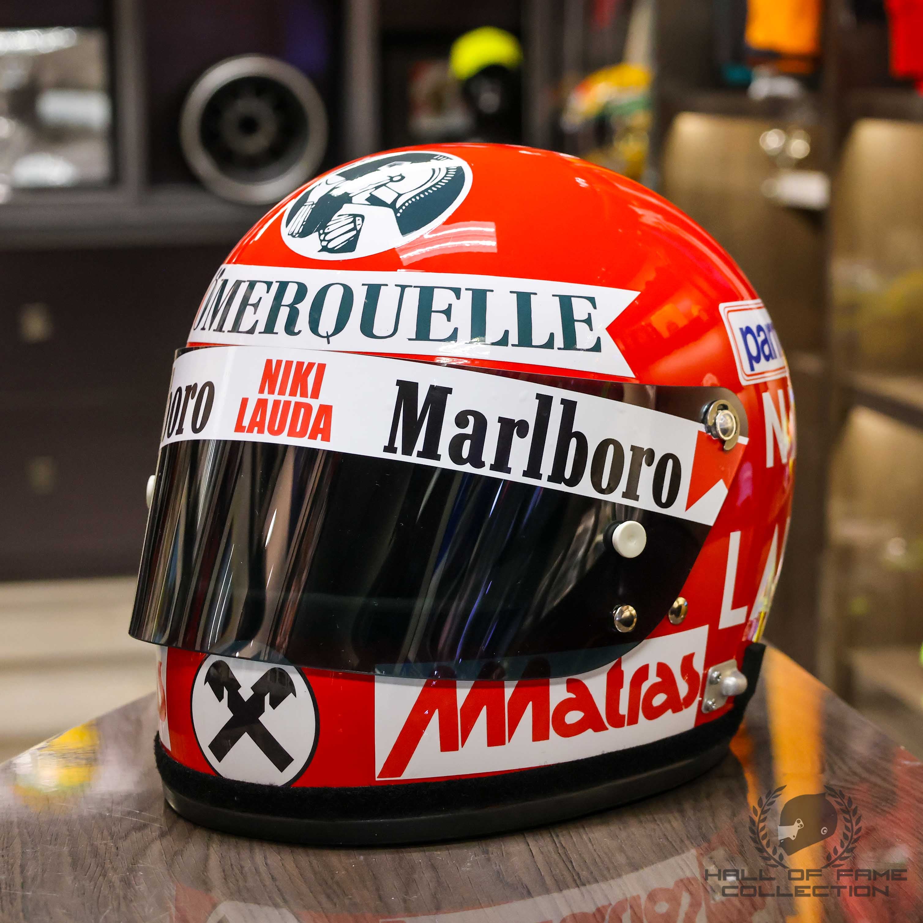 1977 Niki Lauda World Championship Season Replica Ferrari F1 Helmet