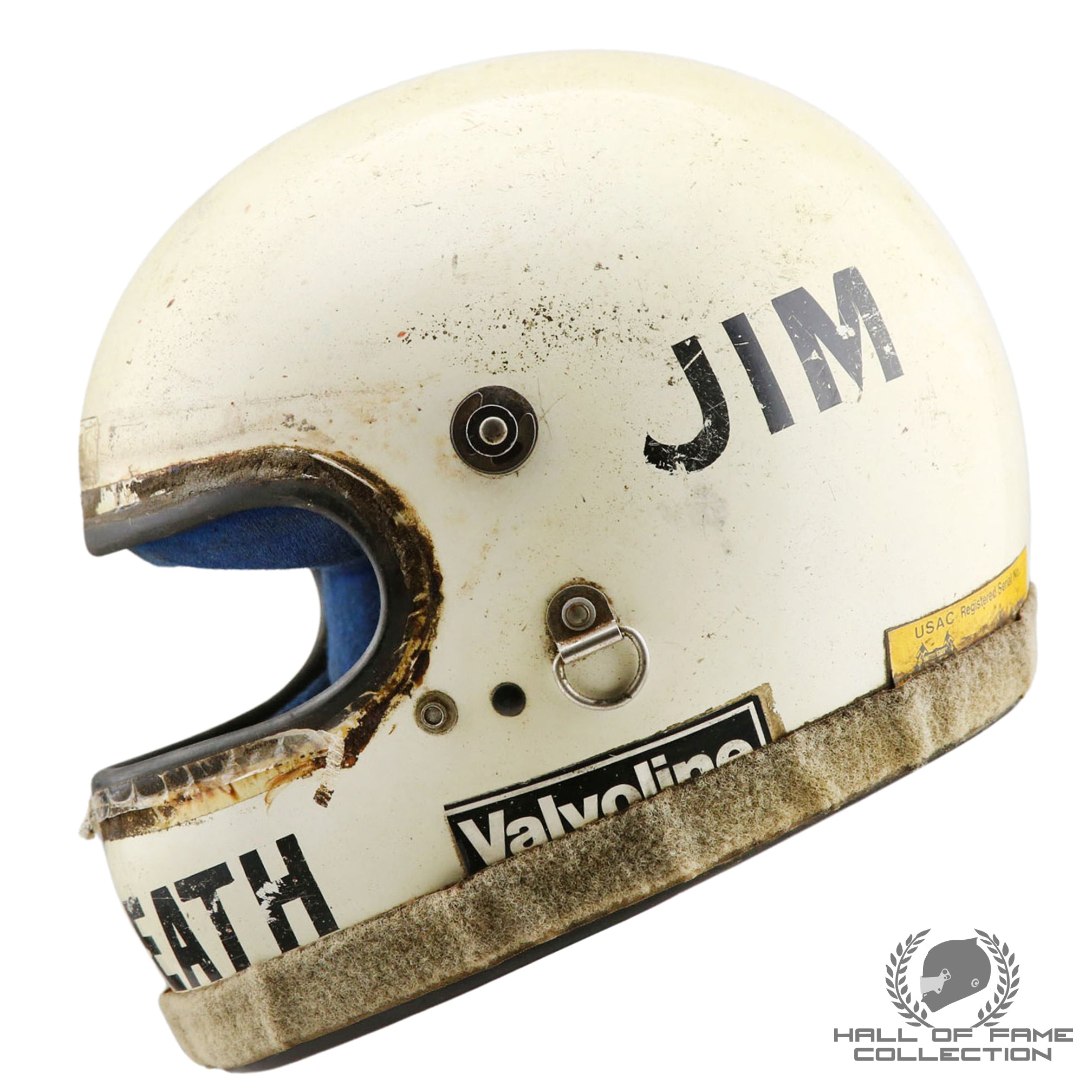 1979 Jim McElreath Race Used Fire Damaged Crashed / Pocono 2nd Place IndyCar Helmet