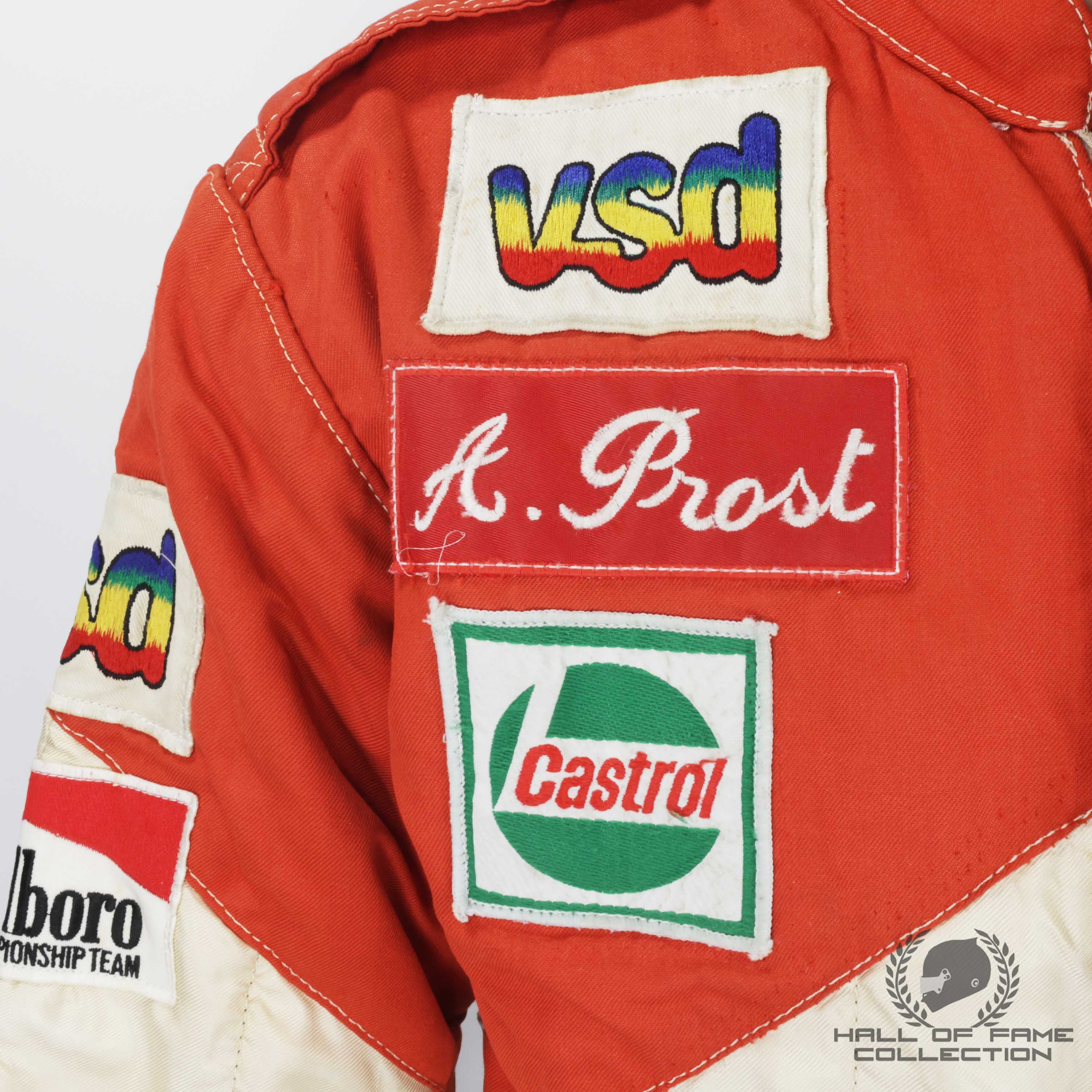 1980 Alain Prost Rookie Season Used McLaren F1 Suit