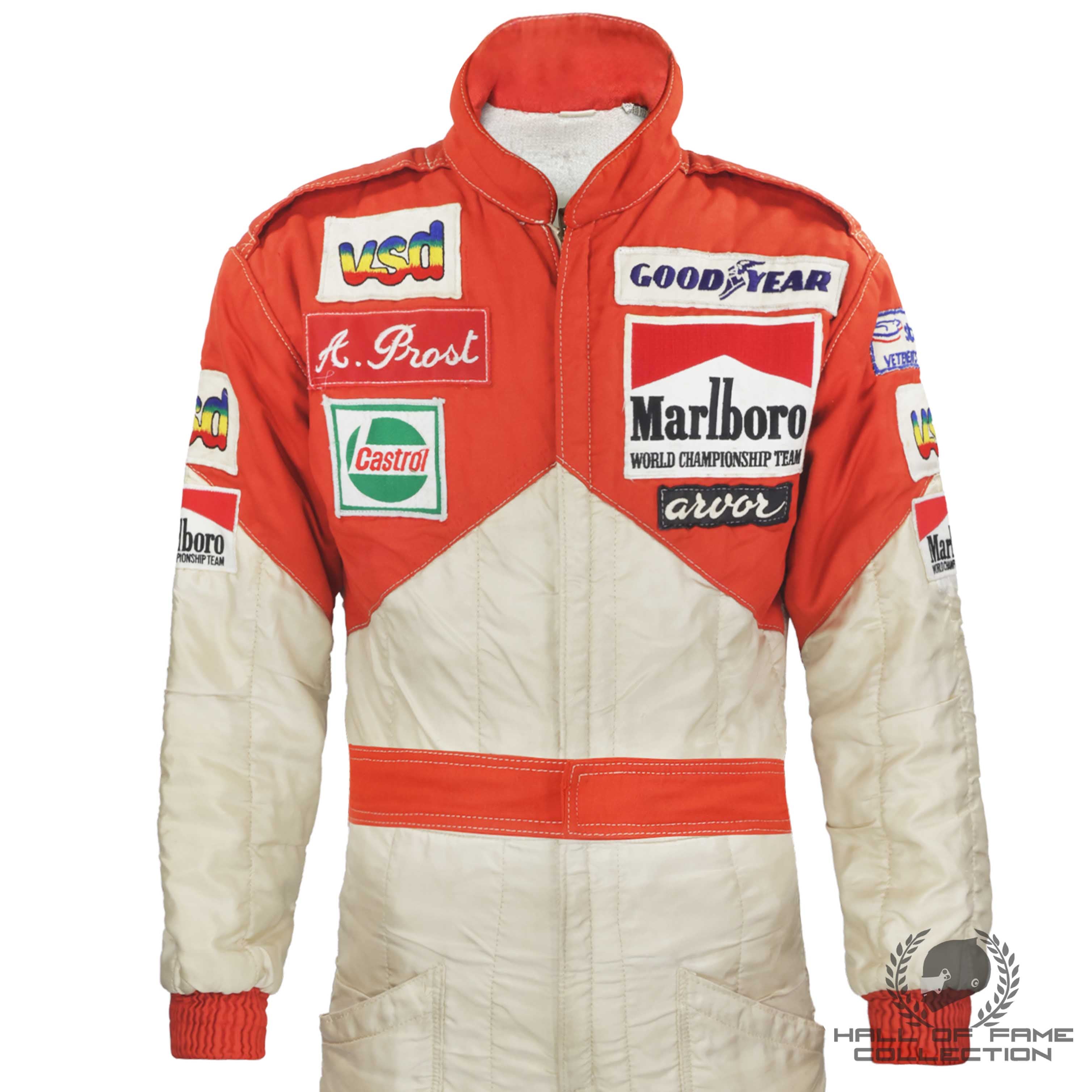1980 Alain Prost Rookie Season Used McLaren F1 Suit