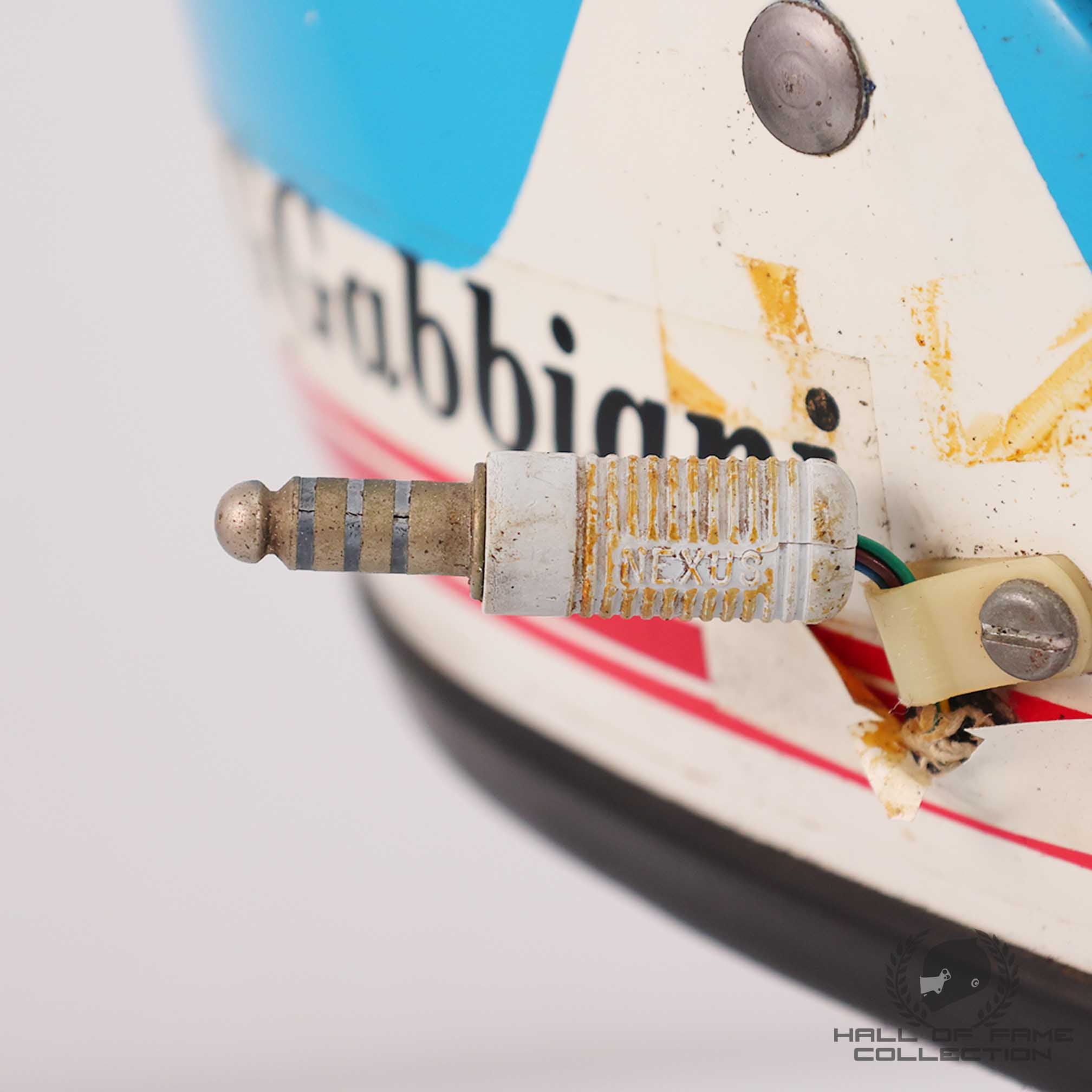 1981/82 Beppe Gabbiani Signed Bell XFM-1 Osella F1 / F2 Helmet