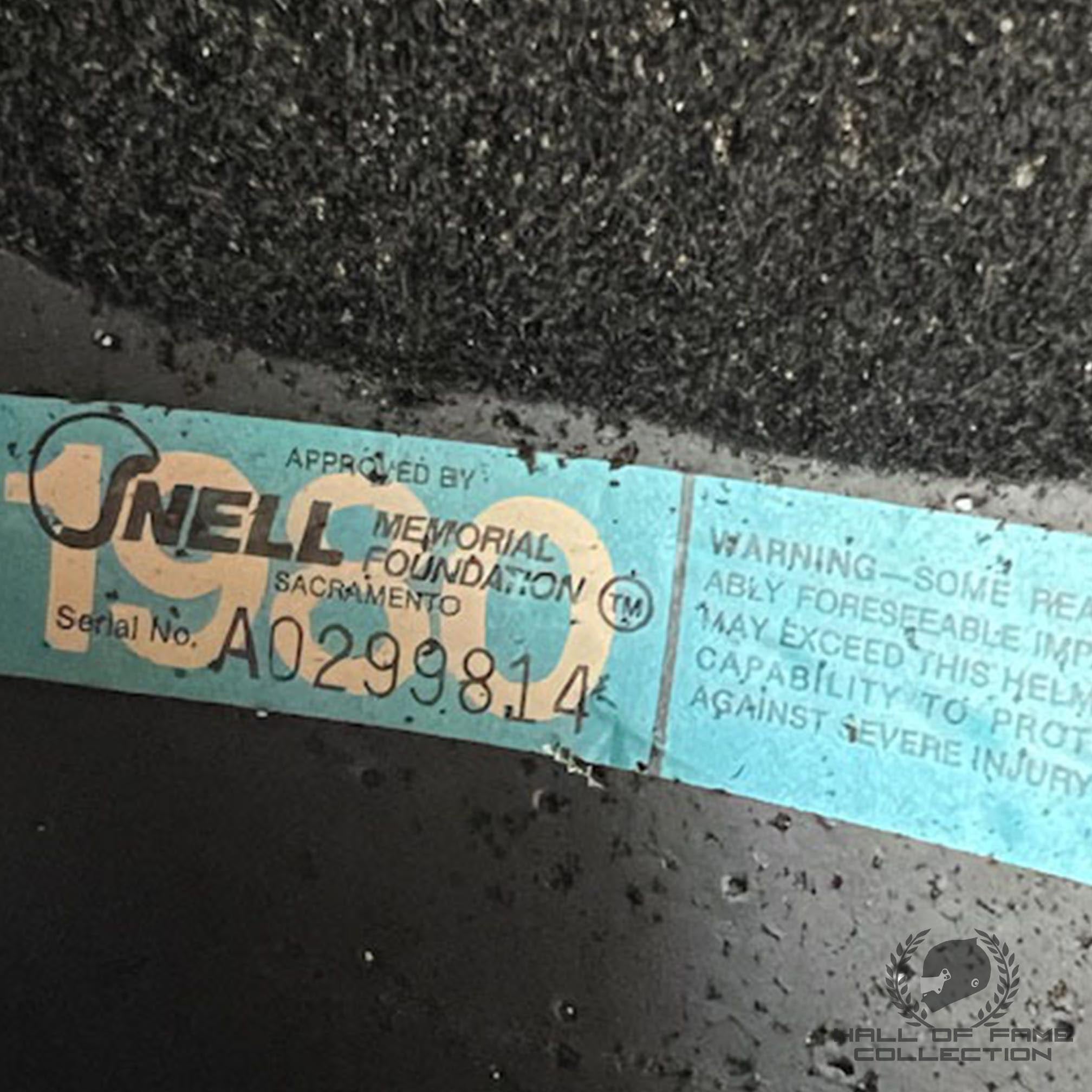 1982 Dick Simon Race Used Leader Card Racing IndyCar Helmet