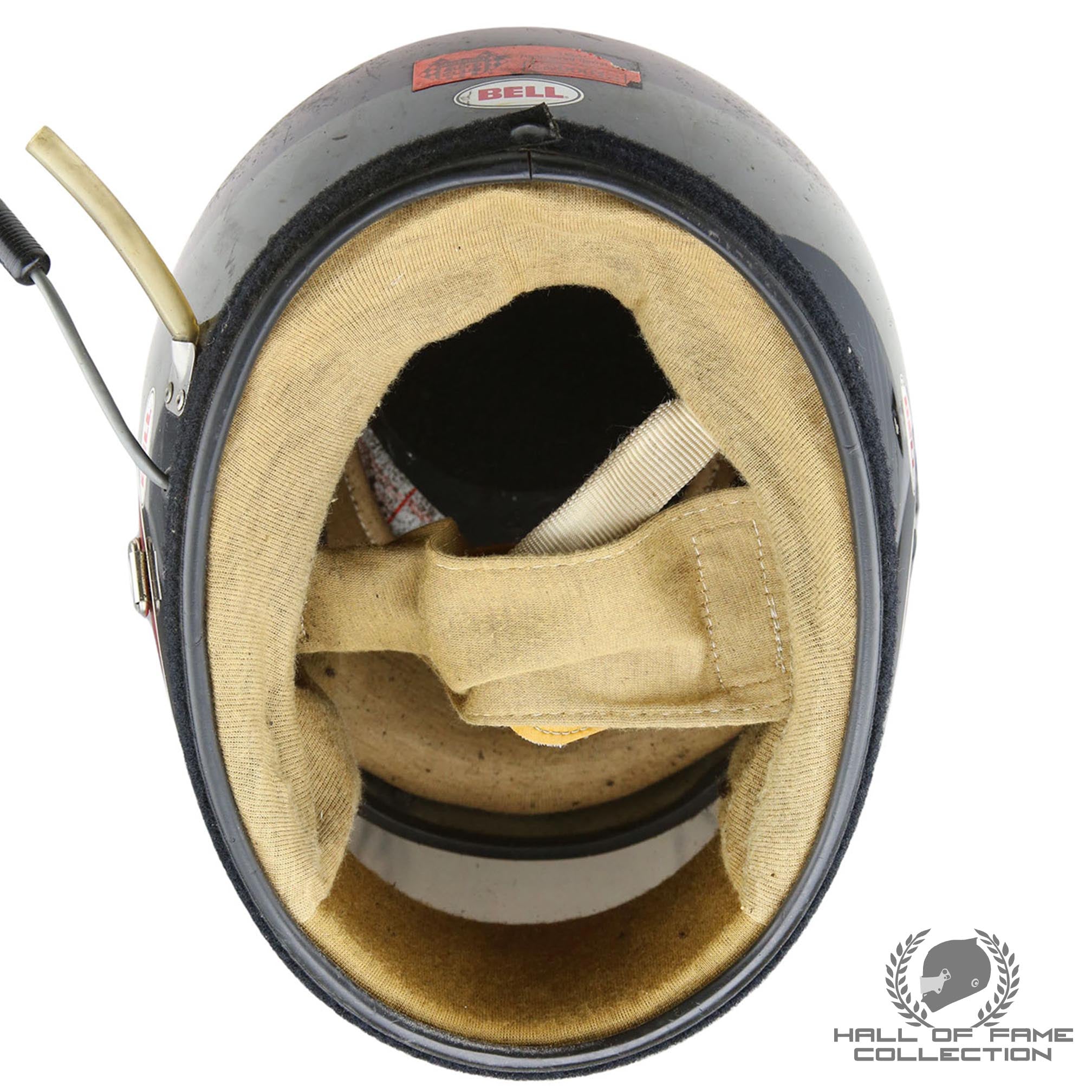 1982 Dick Simon Race Used Leader Card Racing IndyCar Helmet