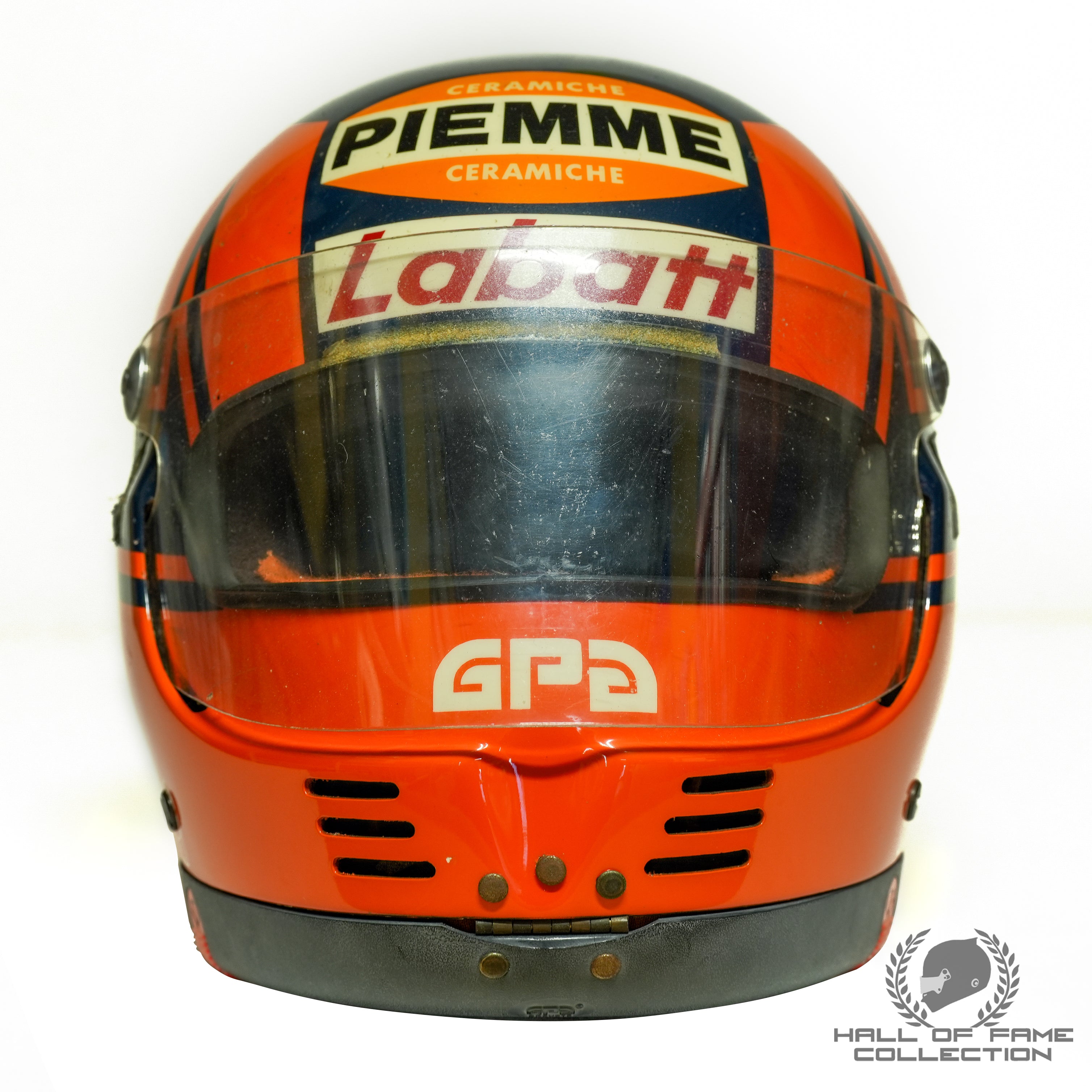 1982 Gilles Villeneuve Last Podium/Race San Marino GP Race Used Scuderia Ferrari F1 Helmet