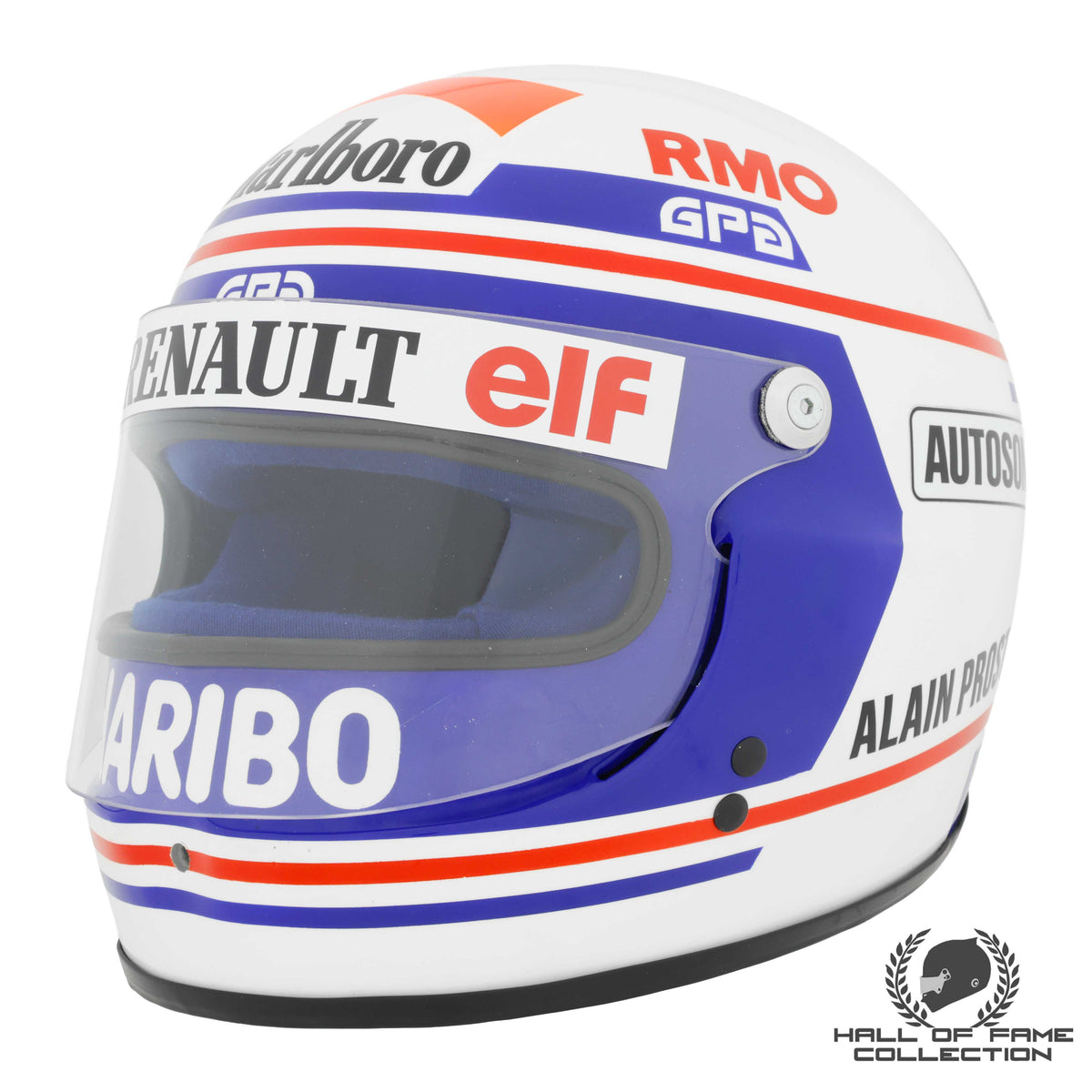 1983 Alain Prost Replica GPA Equipe Renault Elf F1 Helmet