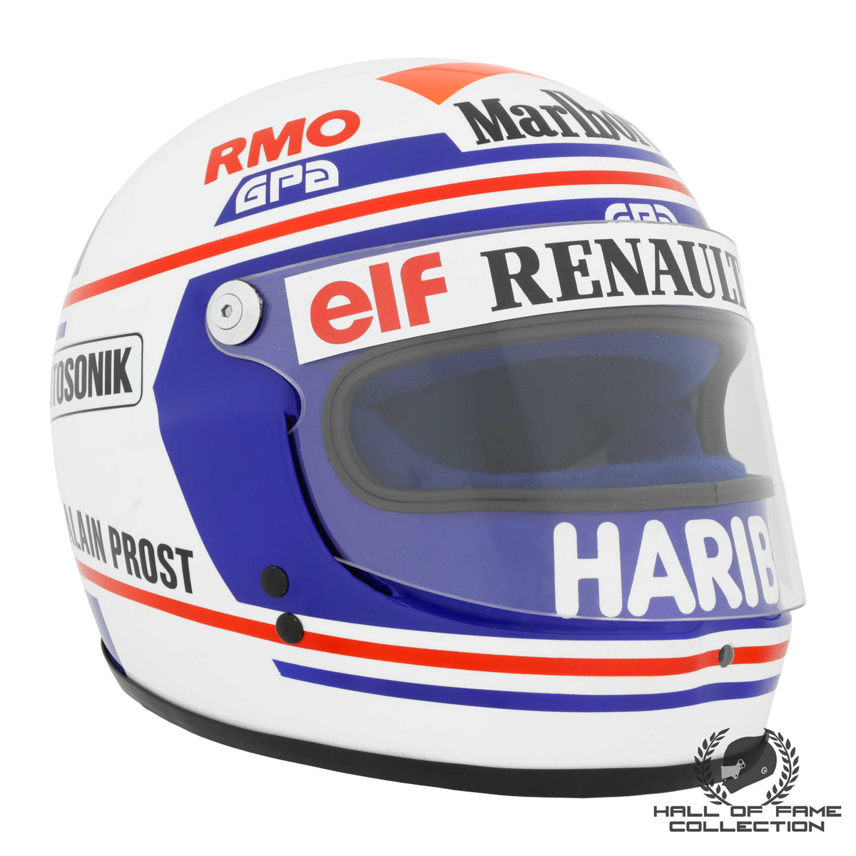 1983 Alain Prost Replica GPA Equipe Renault Elf F1 Helmet