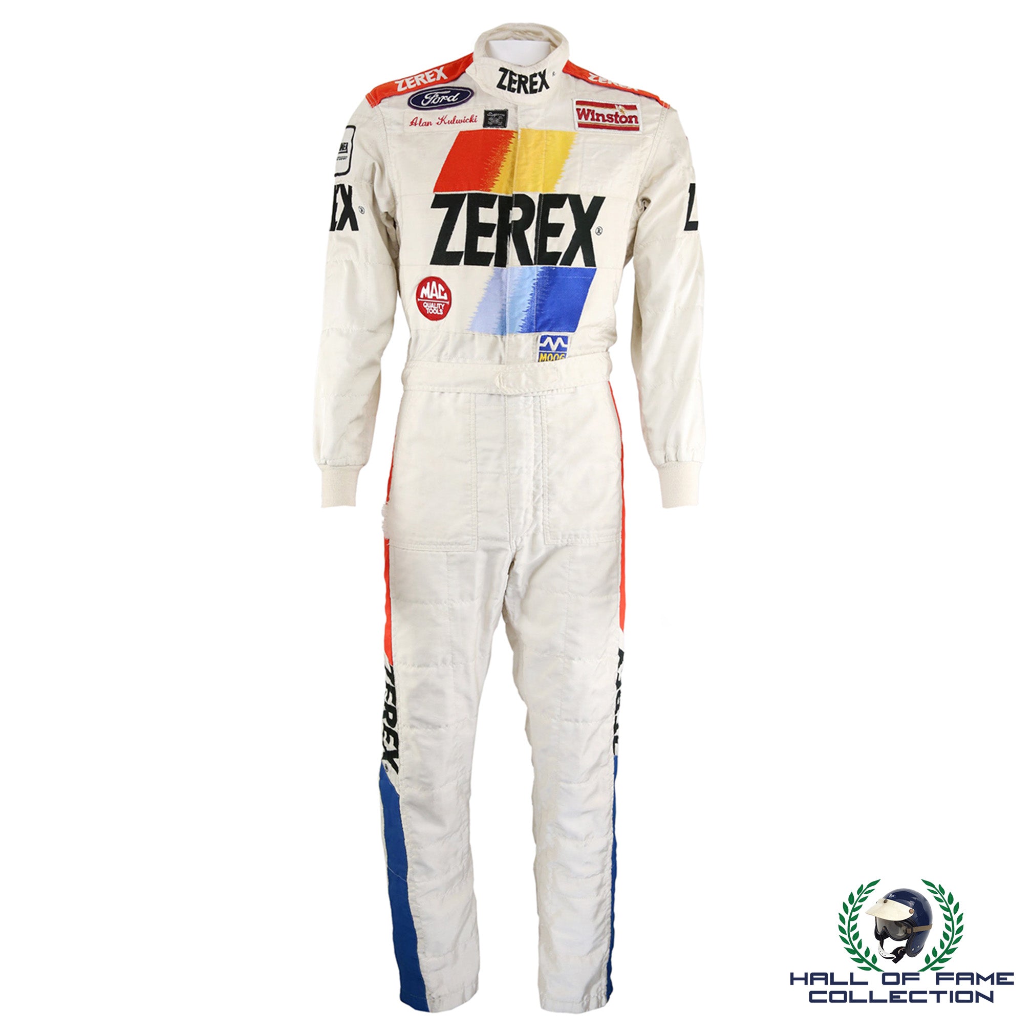 1989 Alan Kulwicki Race Used AK Racing Zerex Ford Winston Cup Suit