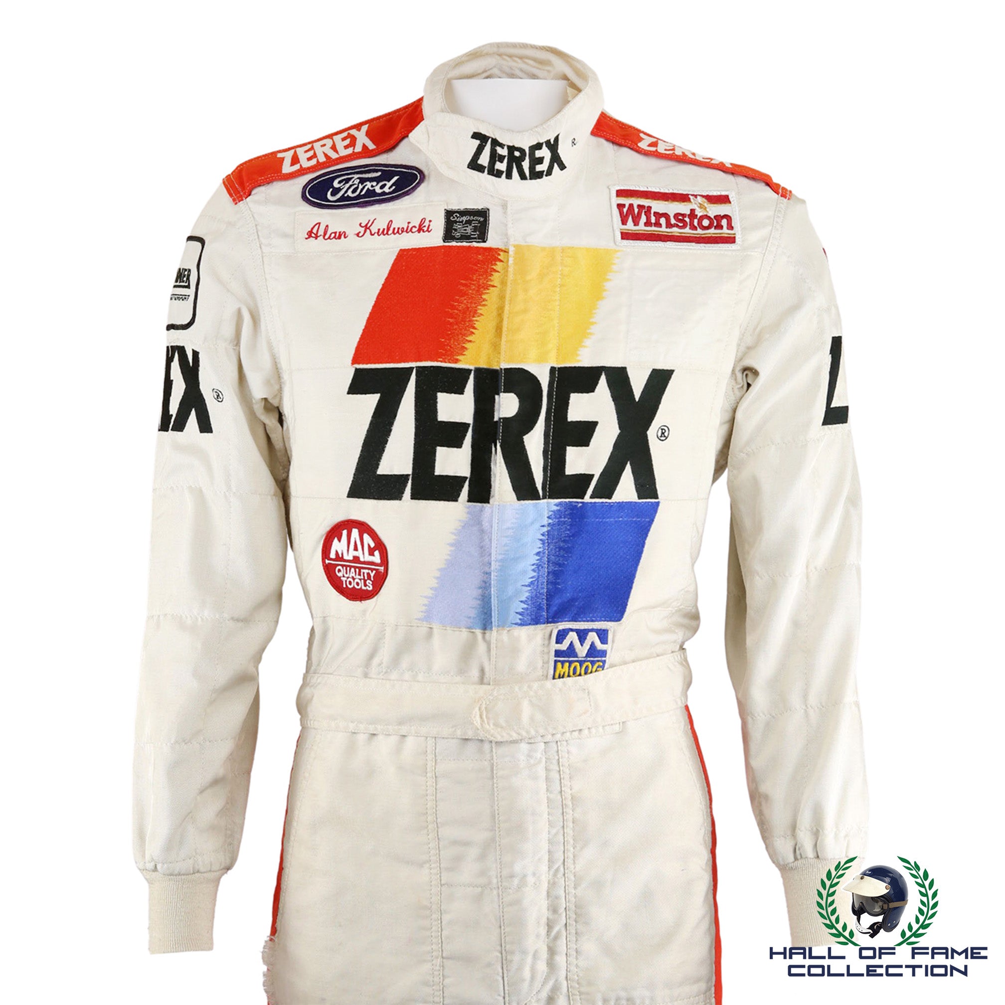 1989 Alan Kulwicki Race Used AK Racing Zerex Ford Winston Cup Suit