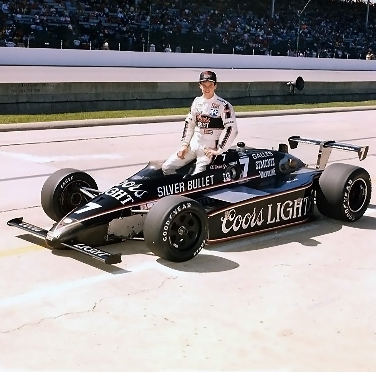 1984 Al Unser Jr. Race Used Galles Racing Simpson Bandit Indy 500 Helmet