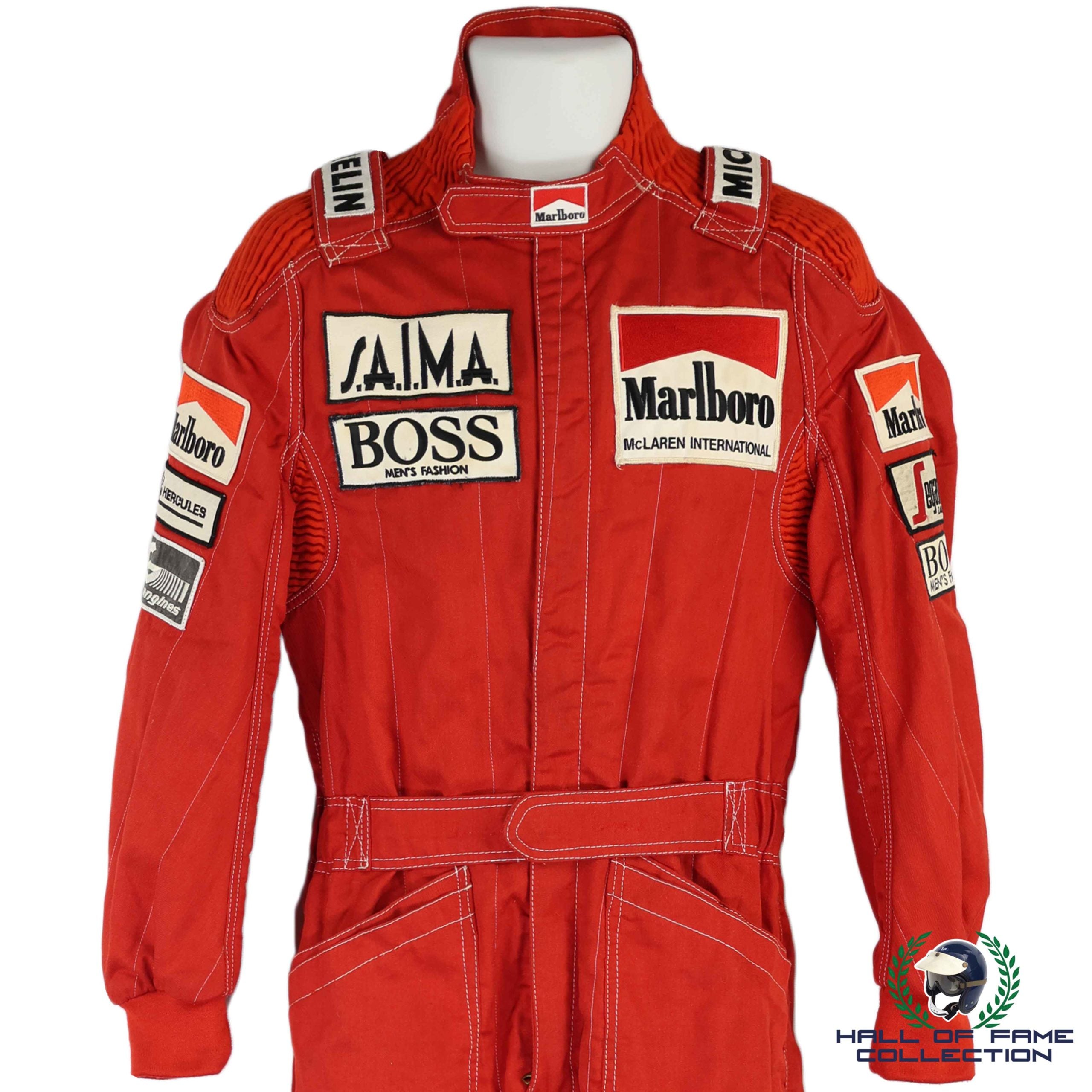 1984 Niki Lauda World Championship Winning Season Used Marlboro McLaren F1 Suit