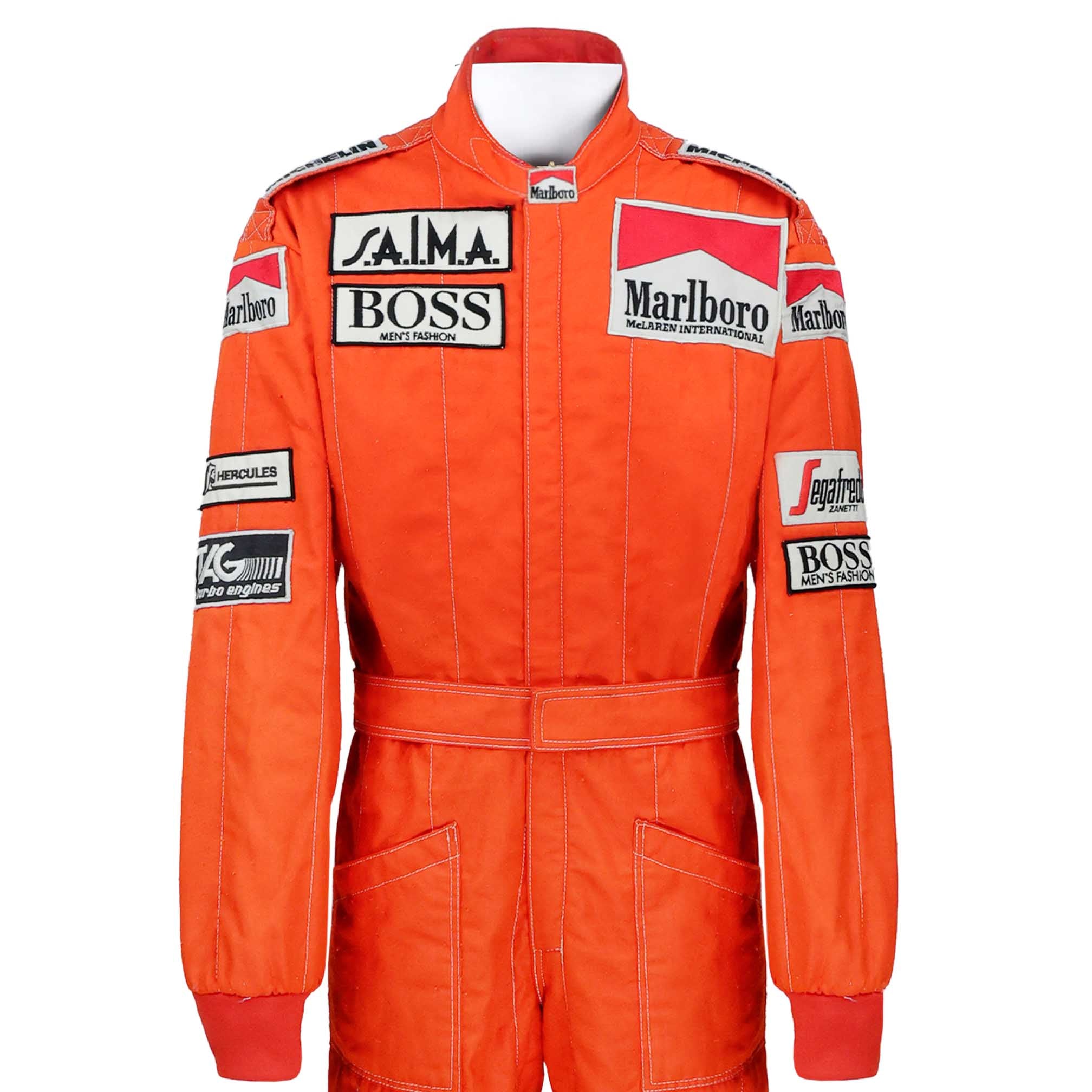 1984 Alain Prost Race Worn McLaren F1 Suit