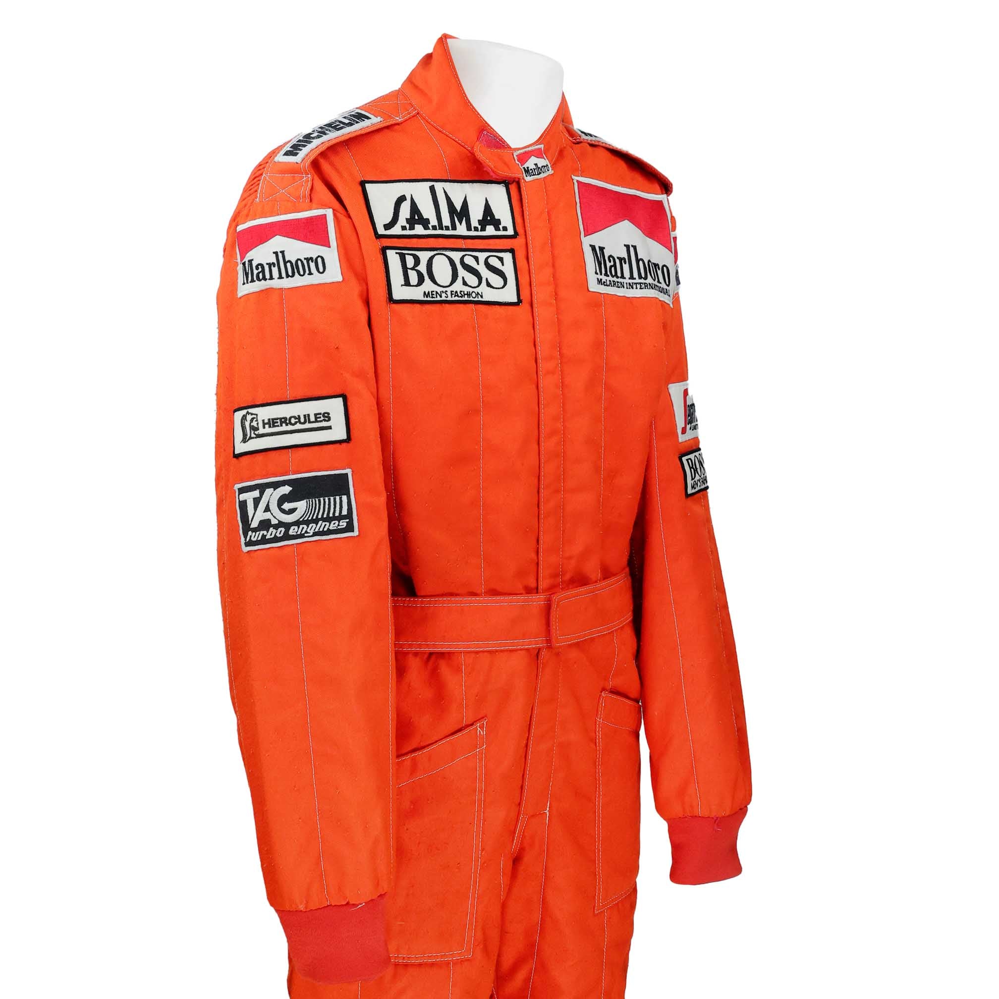 1984 Alain Prost Race Worn McLaren F1 Suit