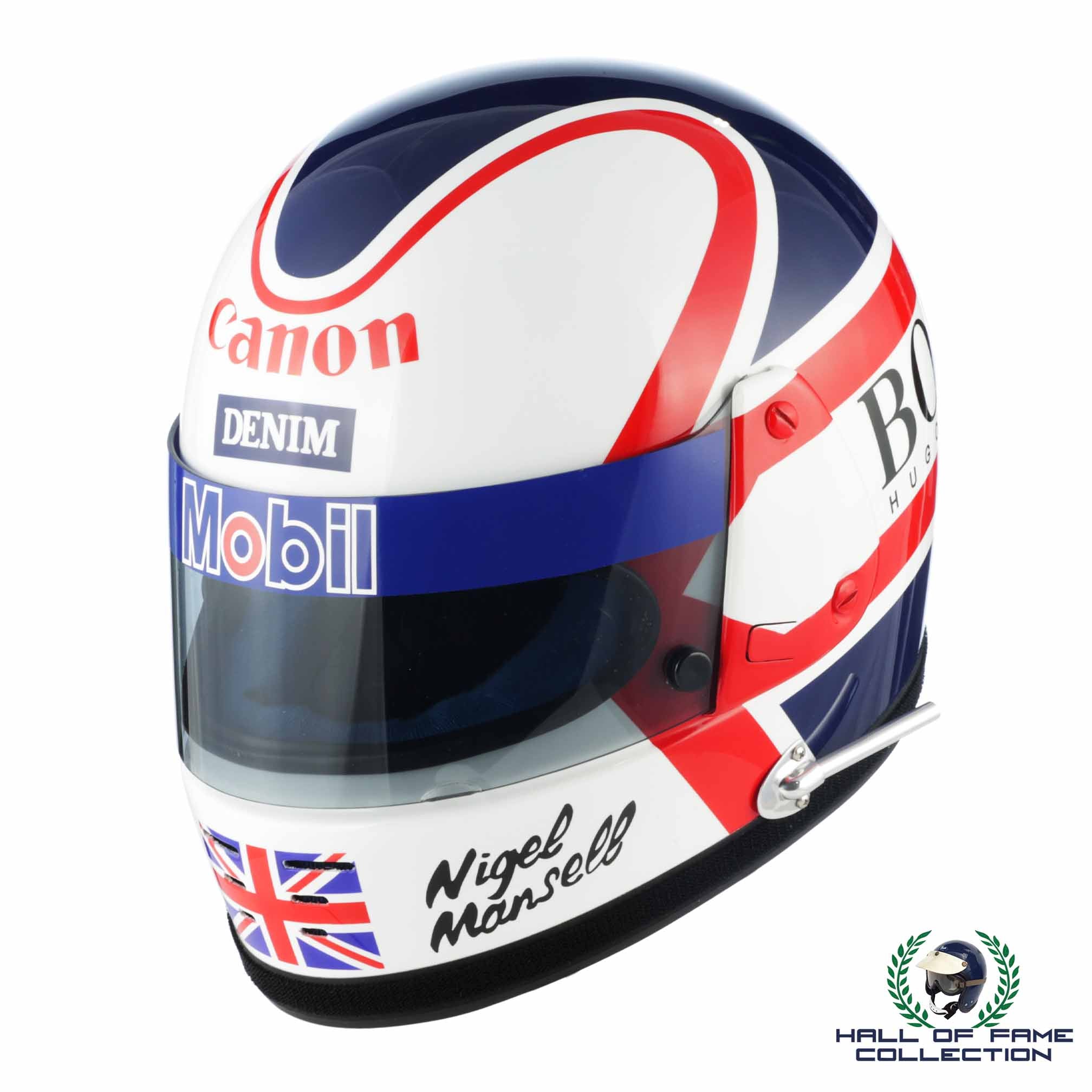 1985 Nigel Mansell Canon Williams Honda Replica Arai G-N F1 Helmet