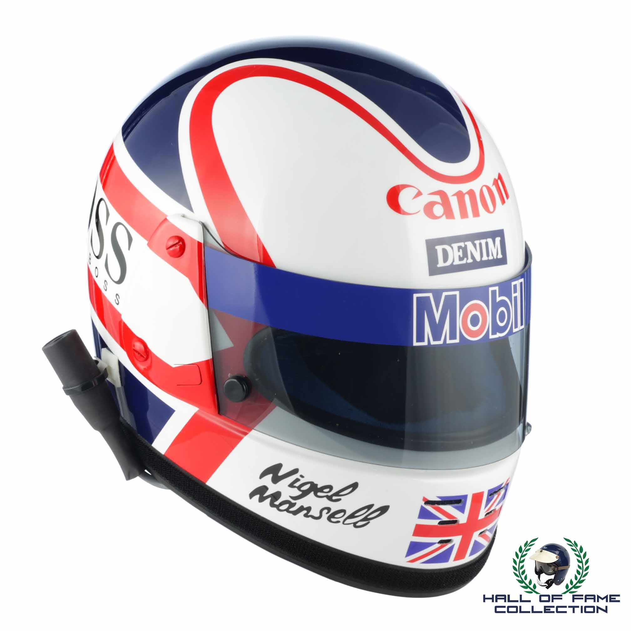 1985 Nigel Mansell Canon Williams Honda Replica Arai G-N F1 Helmet