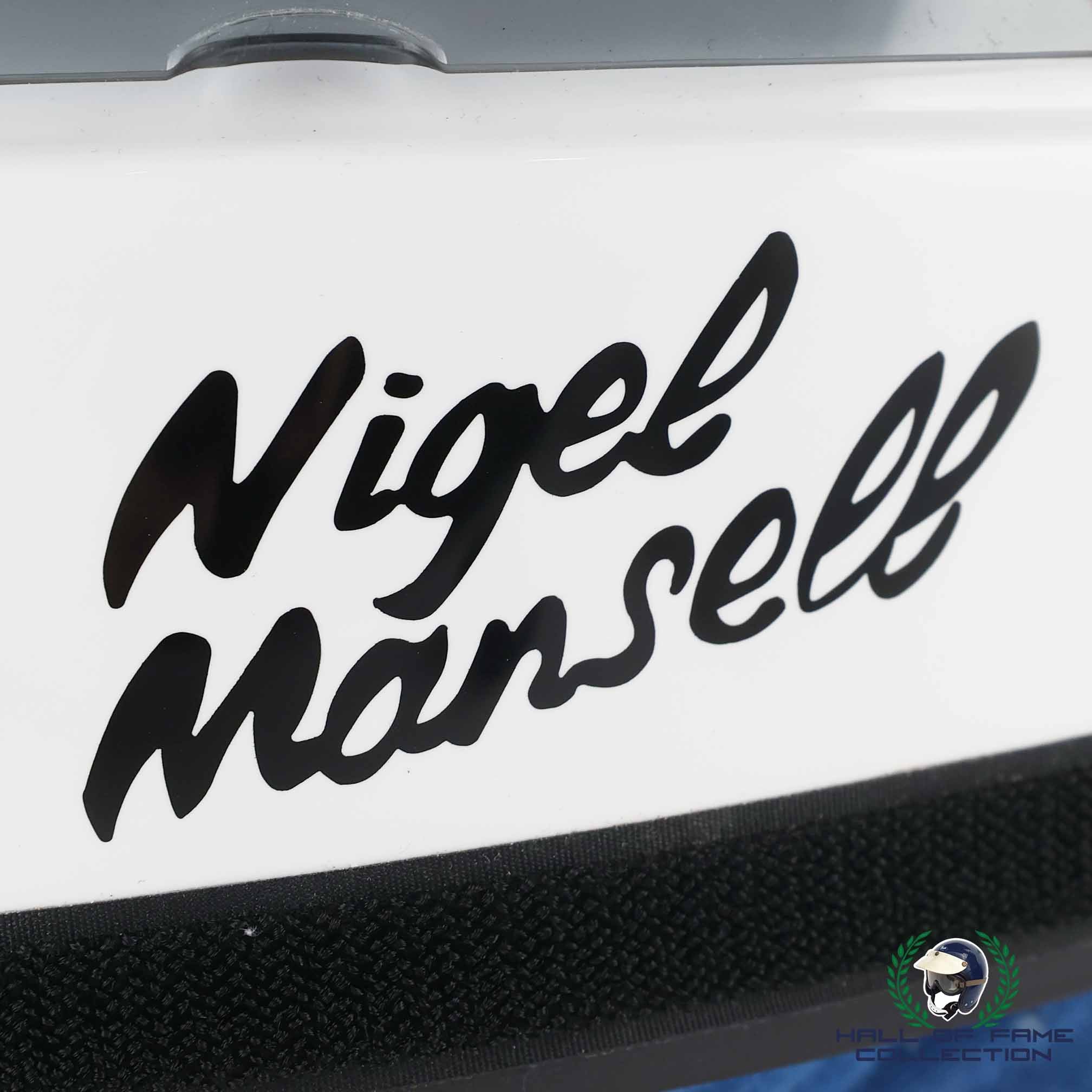 1985 Nigel Mansell Canon Williams Honda Replica Arai G-N F1 Helmet