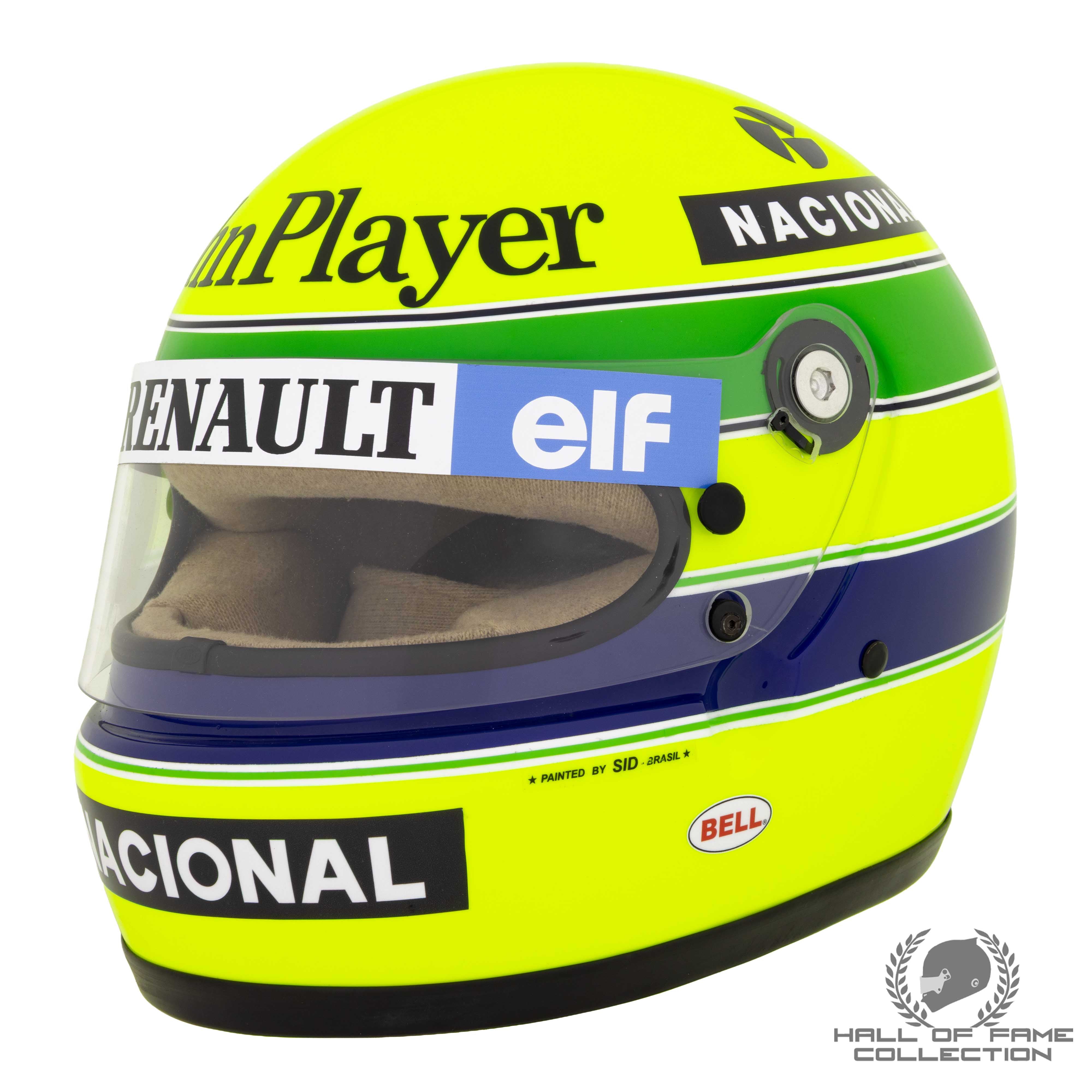 1985 Ayrton Senna Bell XFM-1 JPS Lotus Replica F1 Helmet