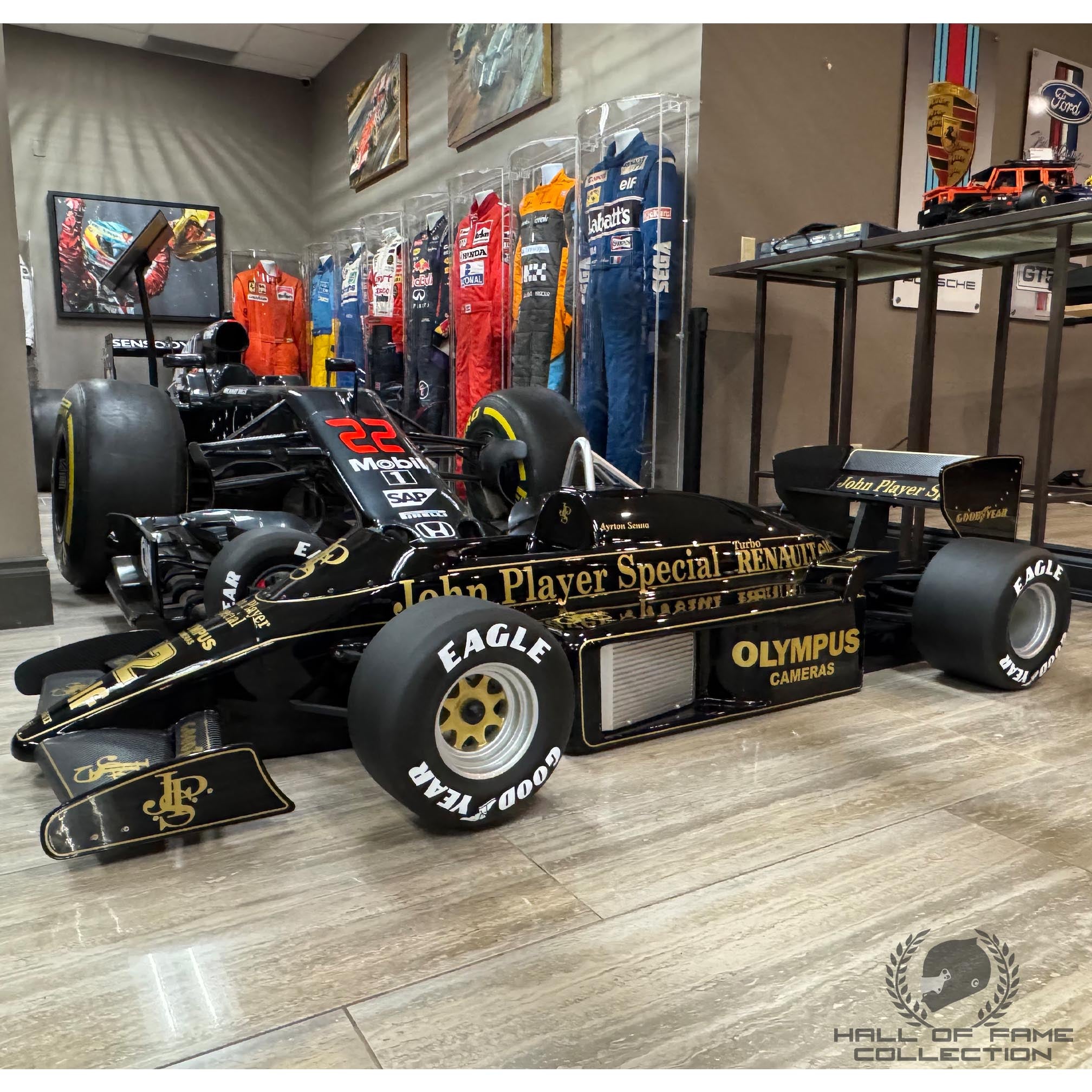 1985 Ayrton Senna Replica John Player Special Team Lotus 97T 1:2 Scale F1 Car