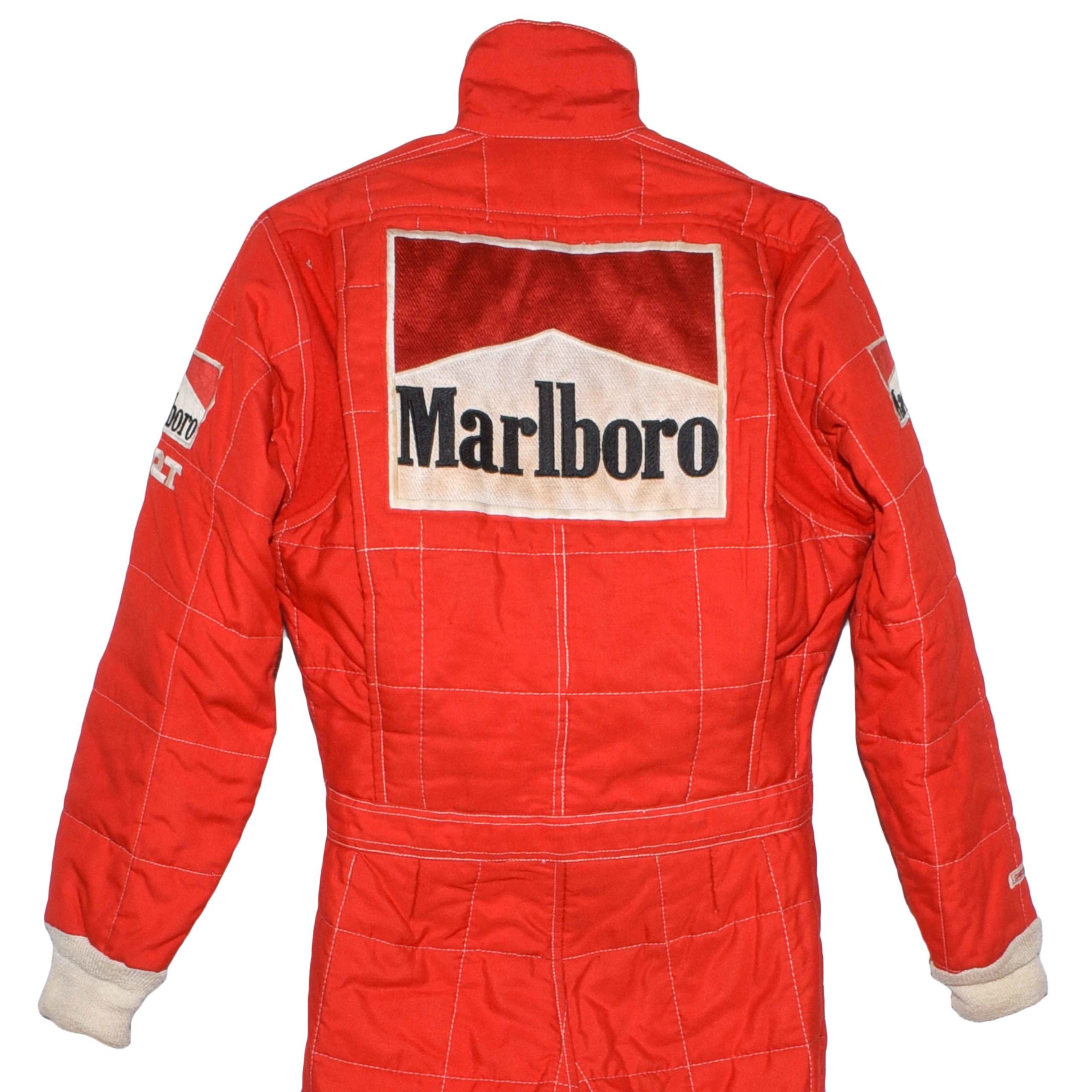 1986 Emerson Fittipaldi Signed Race Used Marlboro Patrick Racing IndyCar Suit