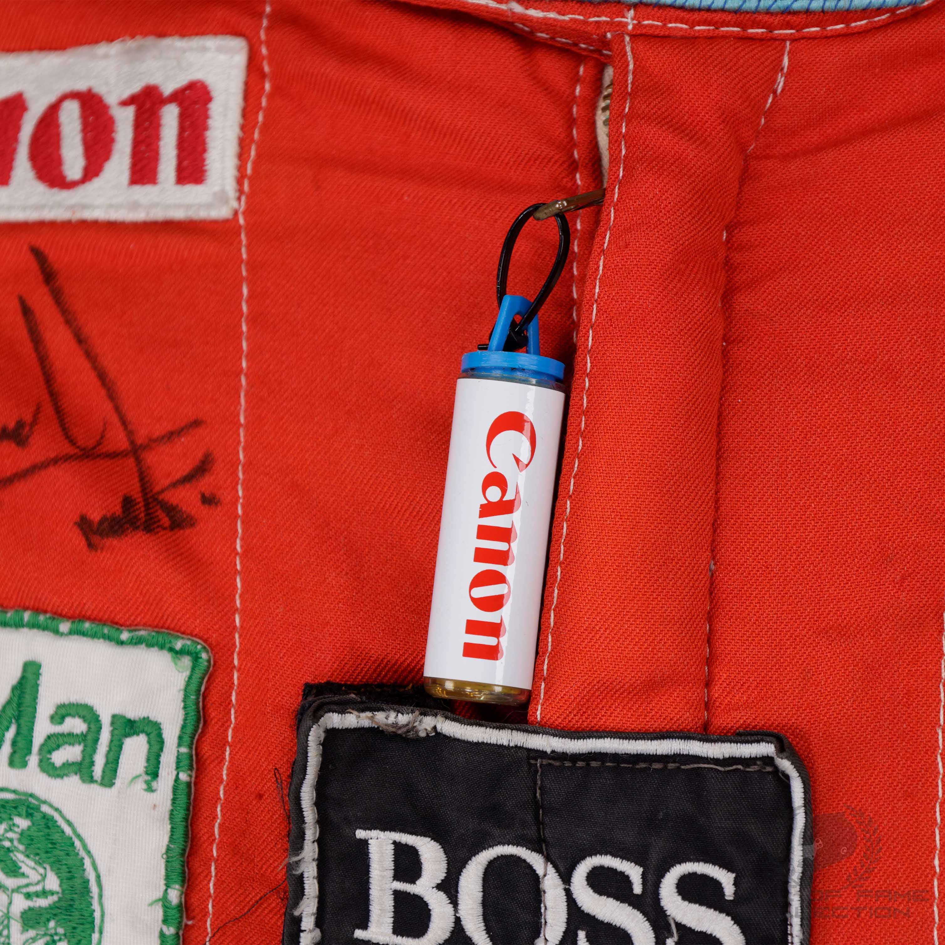 1986 Nigel Mansell Used Canon Williams Honda Team F1 Suit