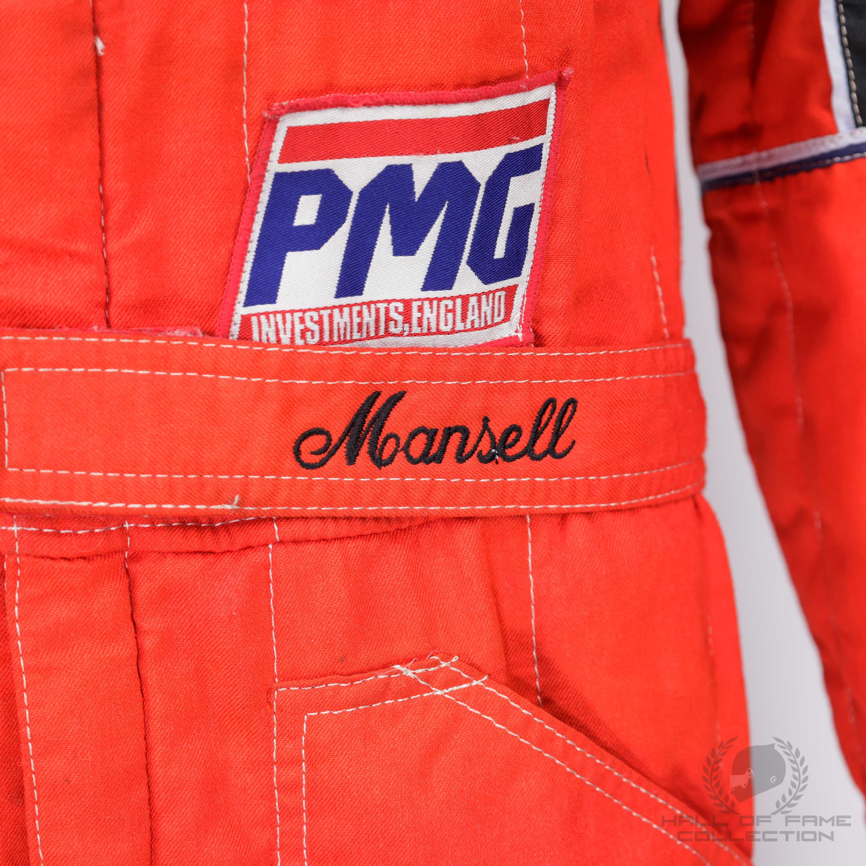 1986 Nigel Mansell Used Canon Williams Honda Team F1 Suit