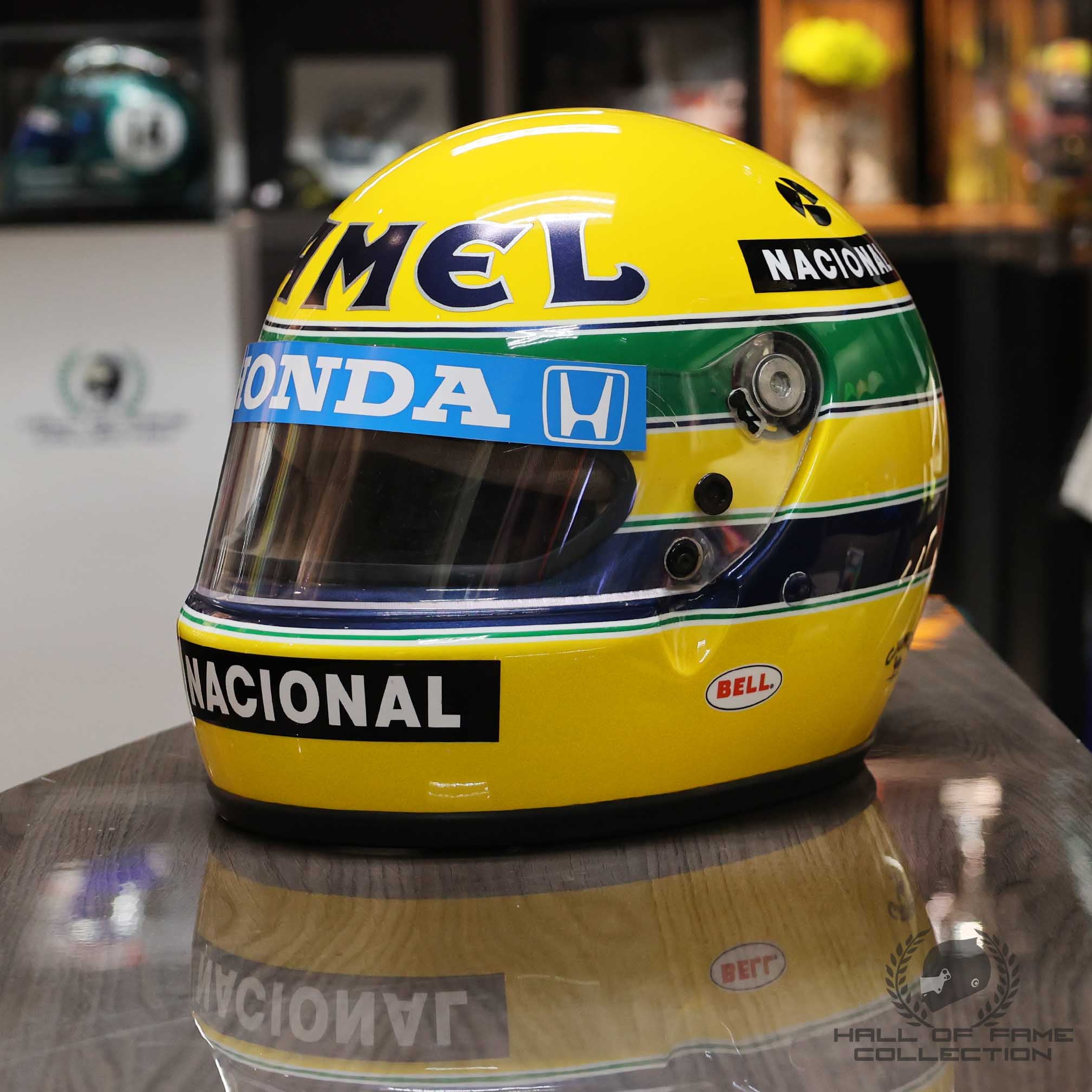 1987 Ayrton Senna Replica Camel Team Lotus F1 Helmet