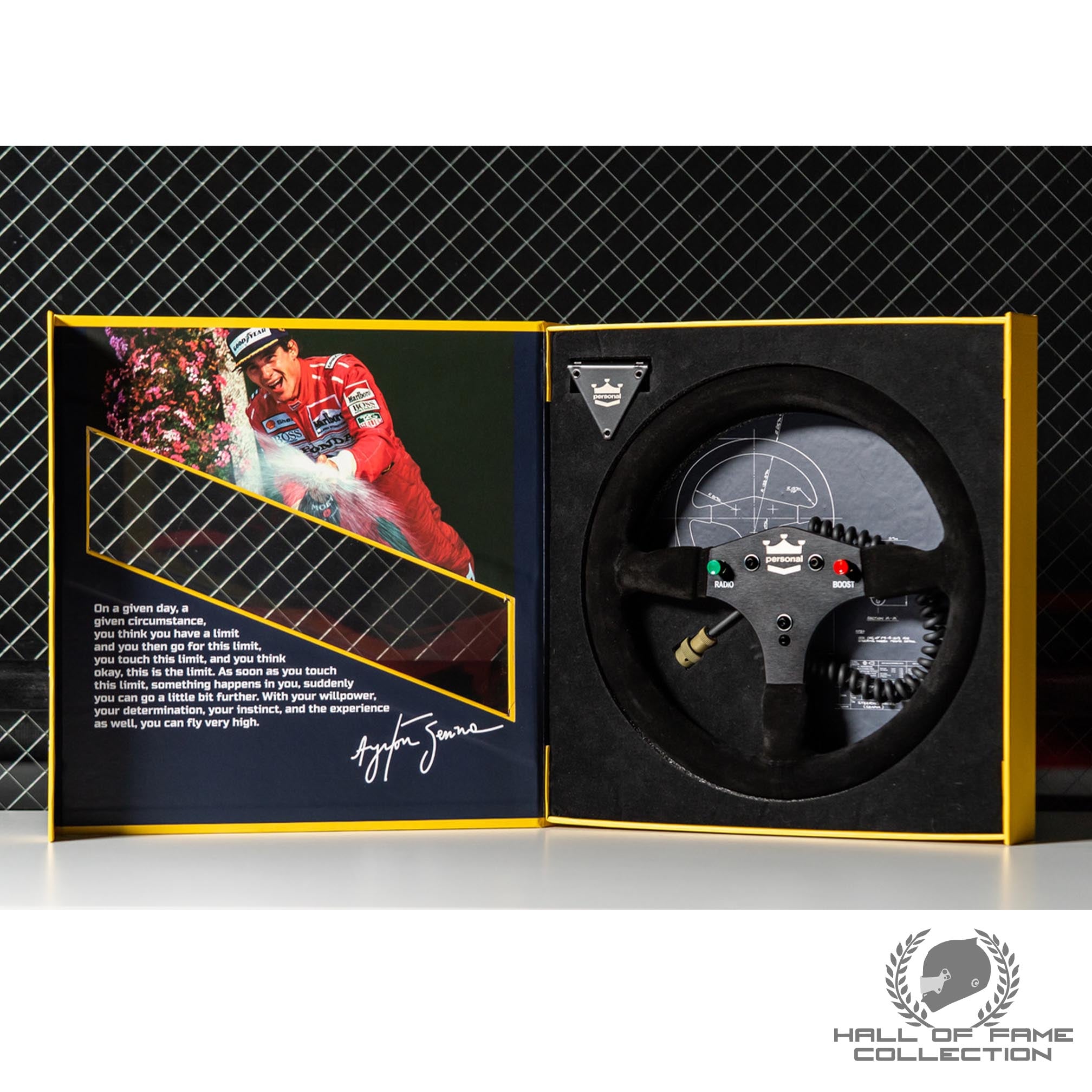 1988 Ayrton Senna Official Replica McLaren MP4/4 F1 Steering Wheel
