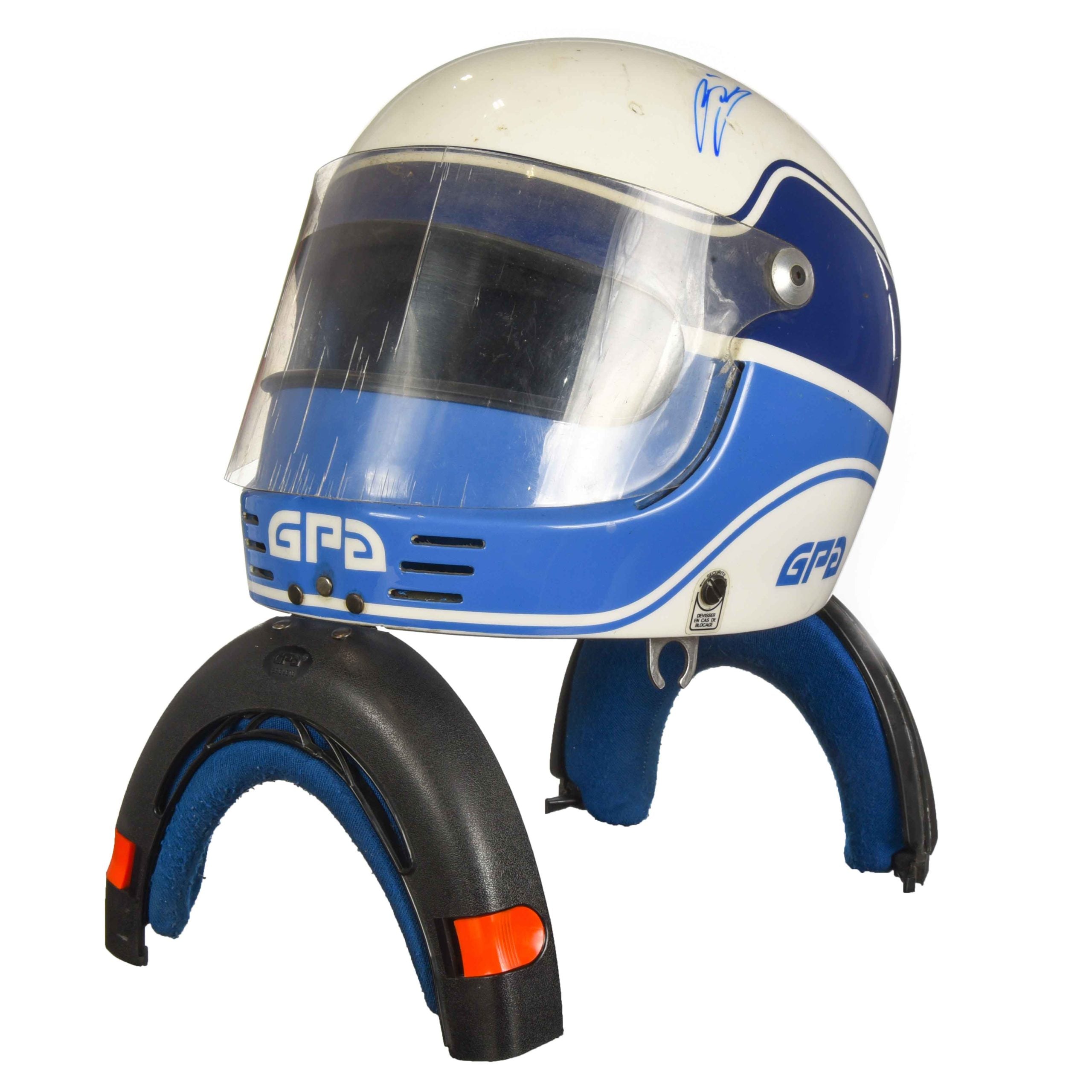 1987 Mika Salo Signed Race Used Brands Hatch Formula Ford Festival GPA Helmet