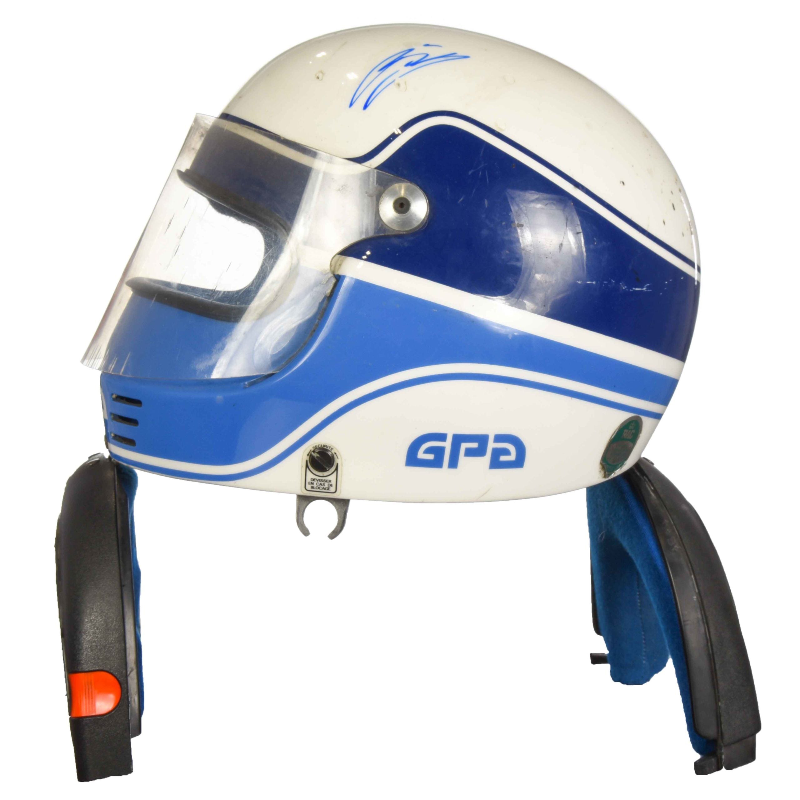 1987 Mika Salo Signed Race Used Brands Hatch Formula Ford Festival GPA Helmet