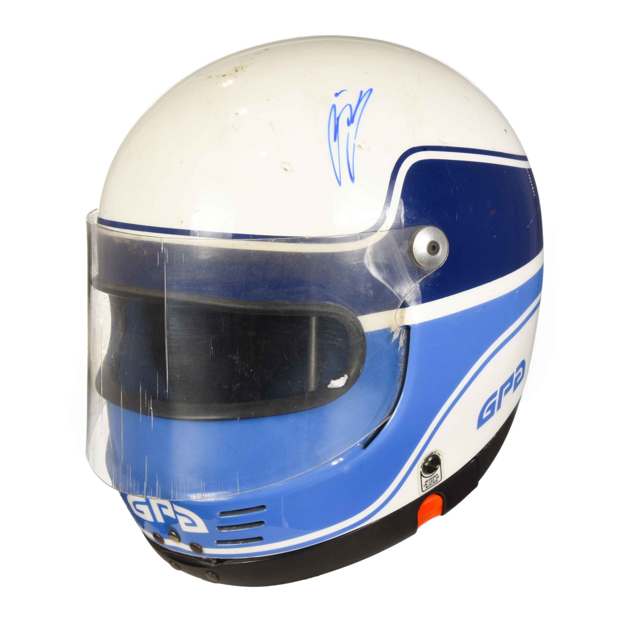 1987 Mika Salo Signed Race Used Brands Hatch Formula Ford Festival GPA Helmet