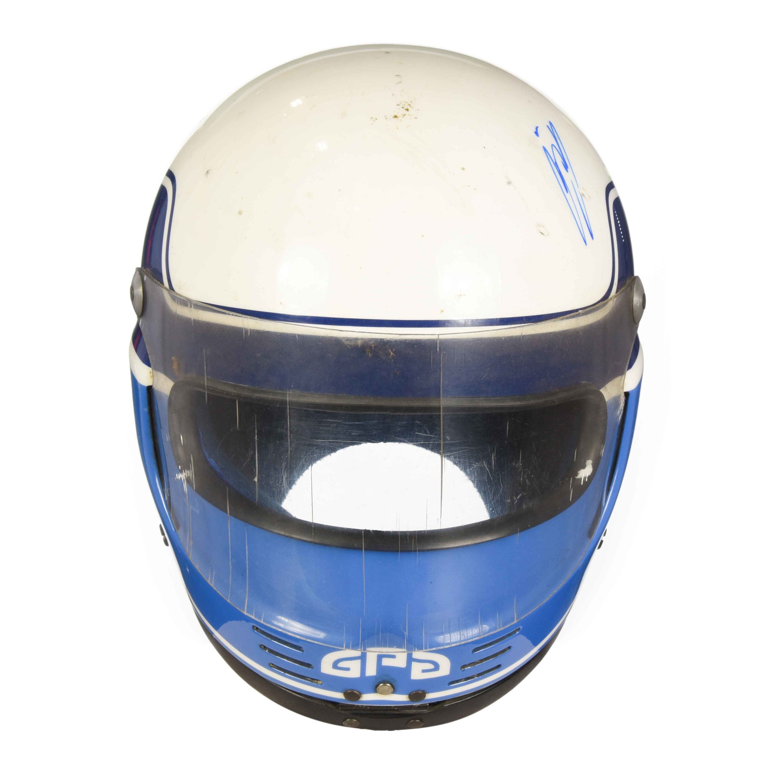 1987 Mika Salo Signed Race Used Brands Hatch Formula Ford Festival GPA Helmet